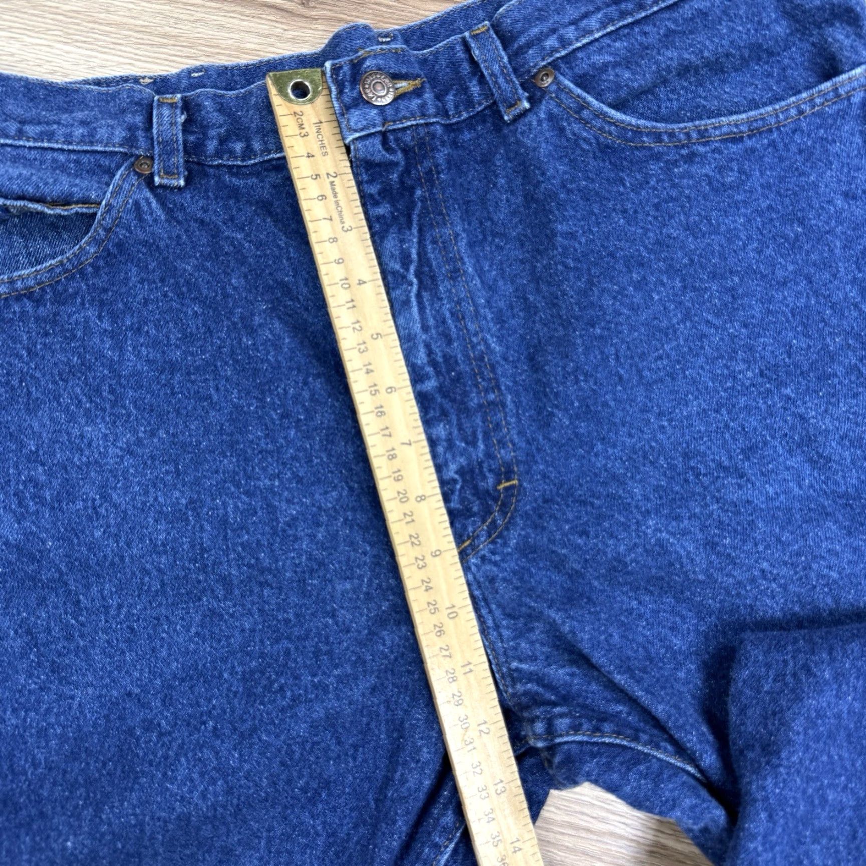 Lee VINTAGE Lee Jeans 38x32 Denim Blue Indigo USA Union Made Men Straight Jeans Inseam 32 Regular Size Mens Size US 38 / EU 54 - 6 Thumbnail