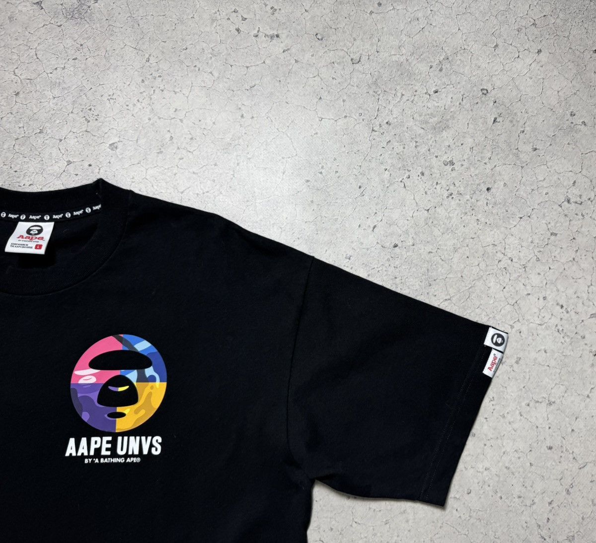 Aape Aape A Bathing Ape Big Logo Bape T-Shirt Black Size L Size US L / EU 52-54 / 3 - 3 Thumbnail