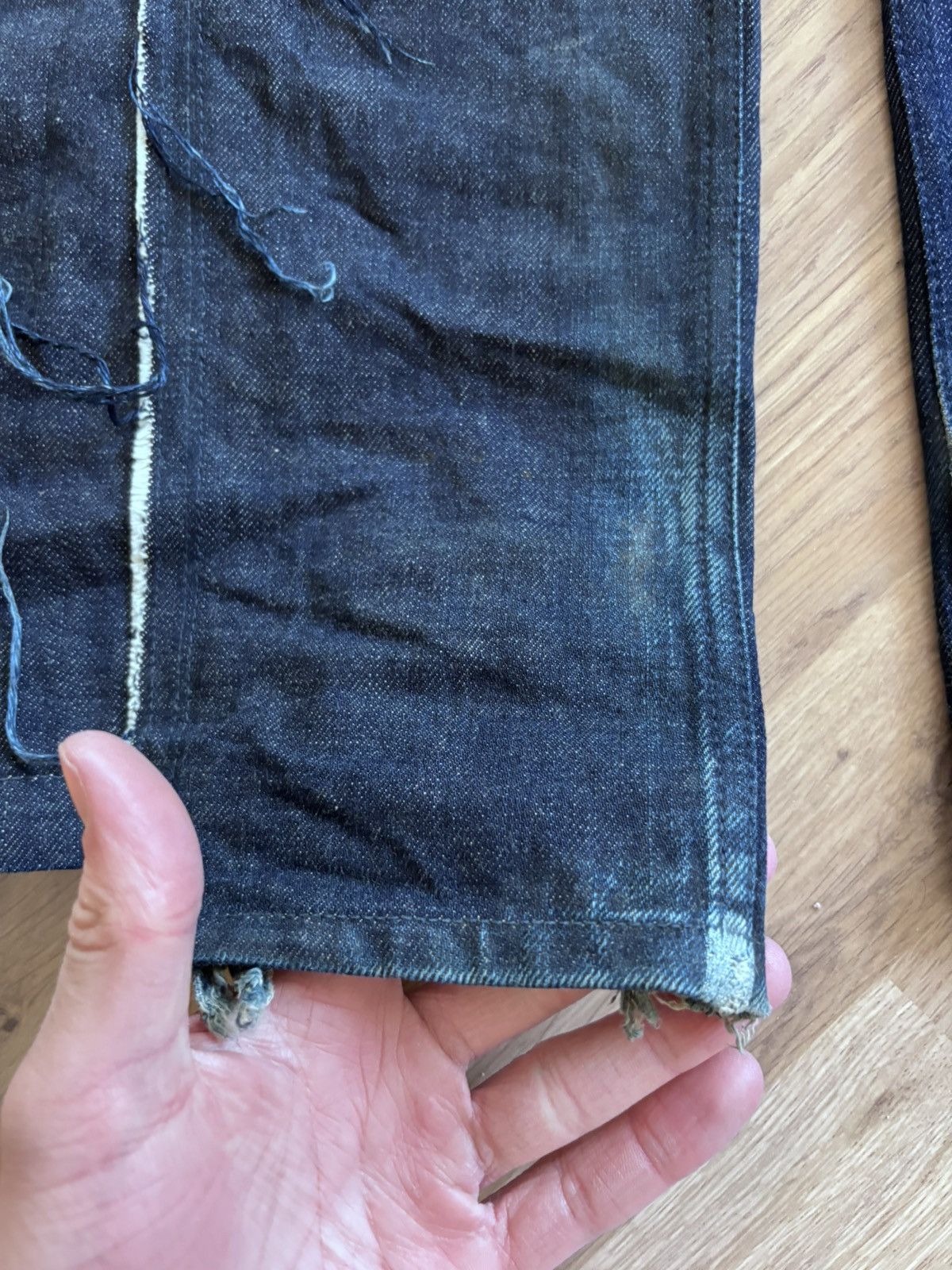Vuja De Vuja Dé Amalia wide-leg raw denim Size US 30 / EU 46 - 8 Thumbnail