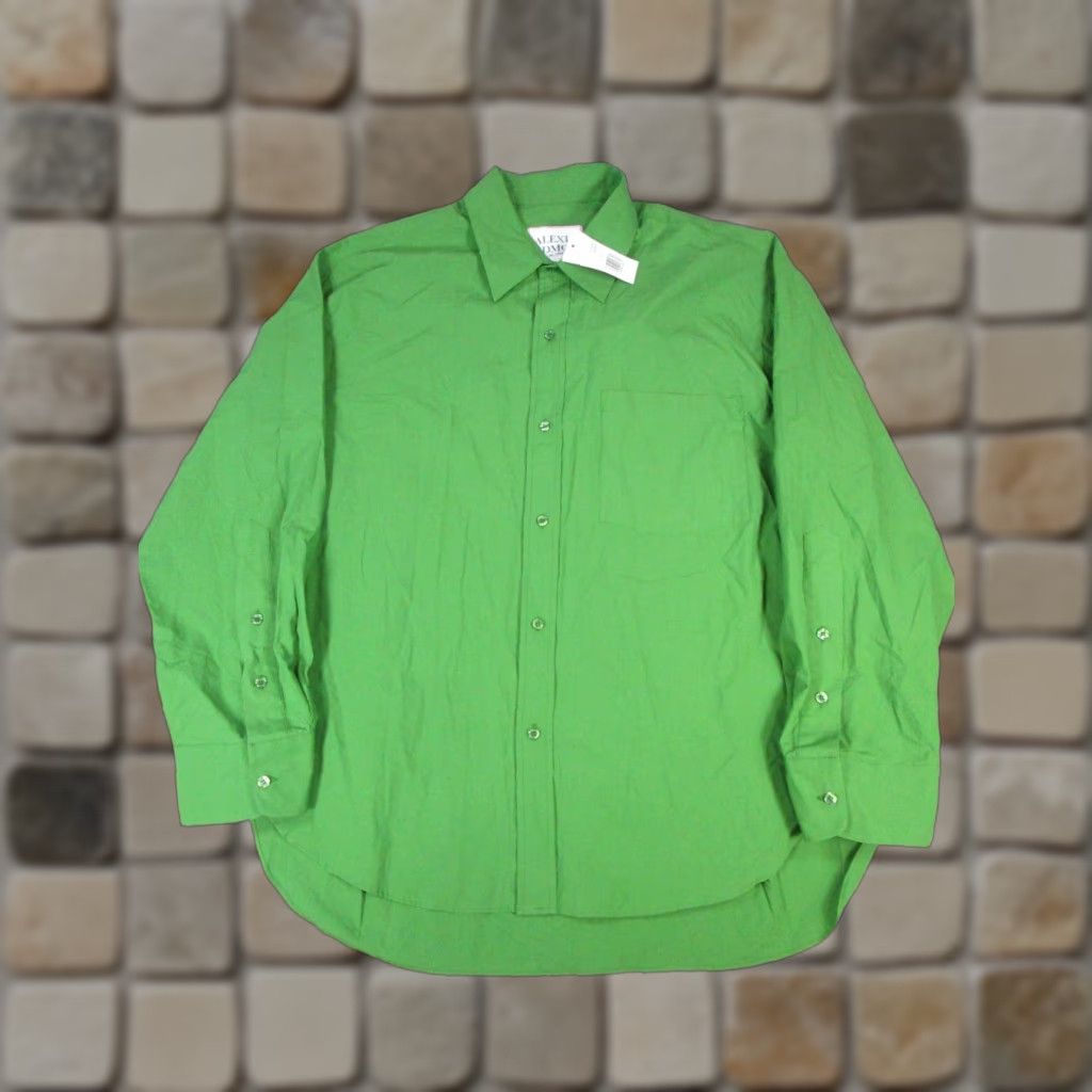 Vintage Alexia Amor Shirt Mens Large Green Cotton Button Up New Size US L / EU 52-54 / 3 - 1 Thumbnail