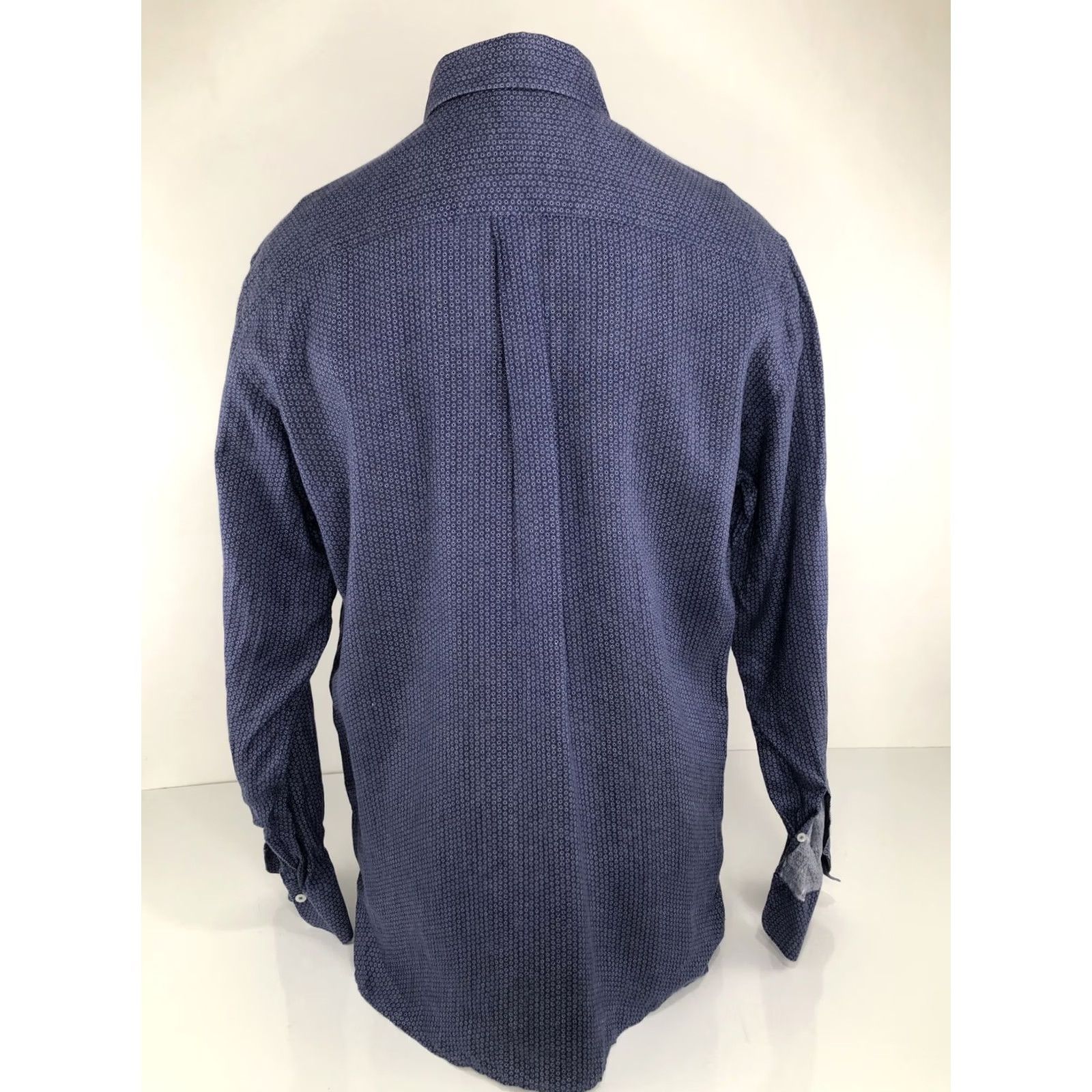 Canali CANALI ITALY - Solar Geometric LINEN Mens Lg. Shirt Size US L / EU 52-54 / 3 - 3 Thumbnail