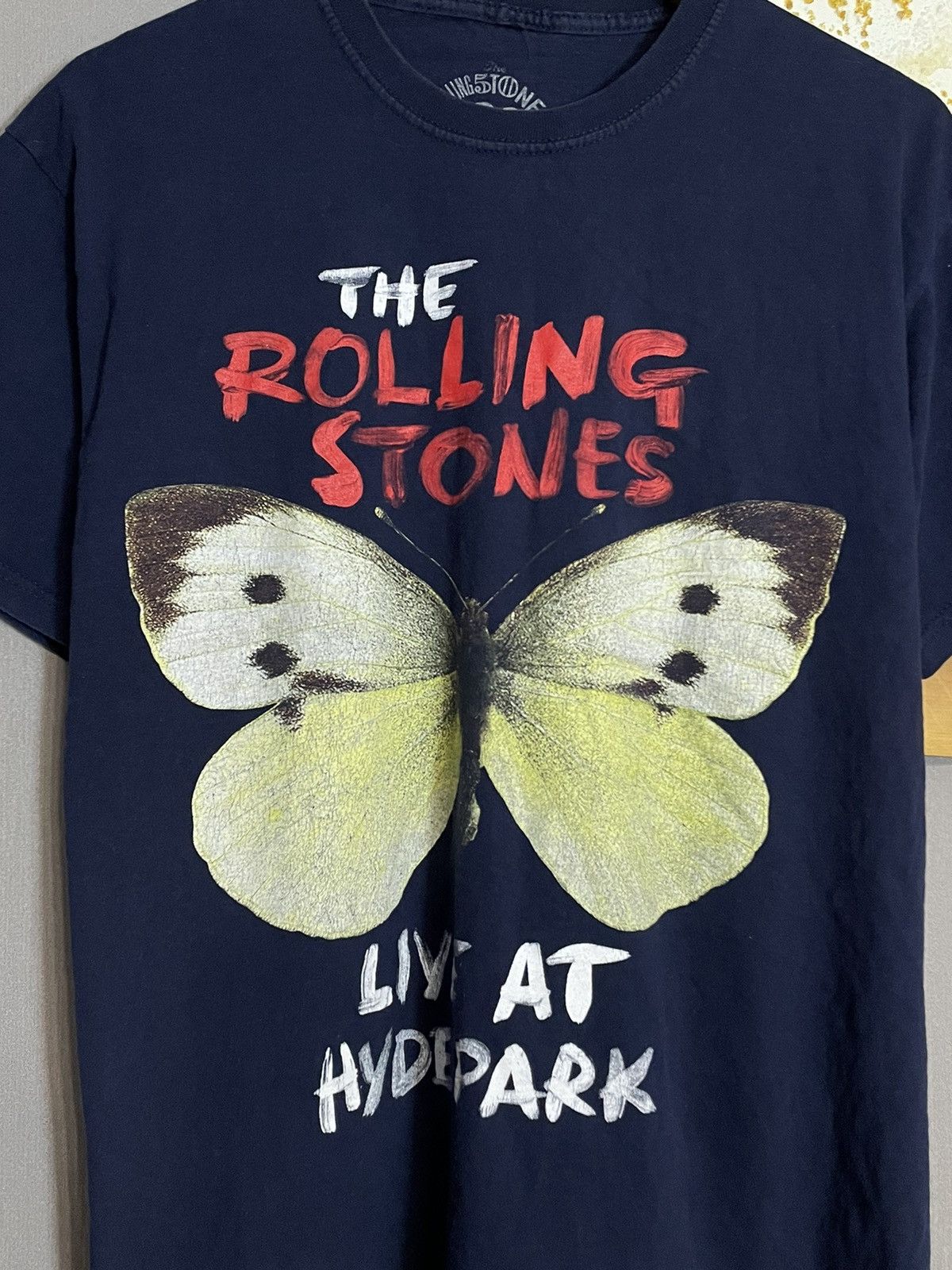 Band Tees × Vintage Vintage Rolling Stones 50 Years Live Hyde Park T-shirt Size US M / EU 48-50 / 2 - 5 Thumbnail