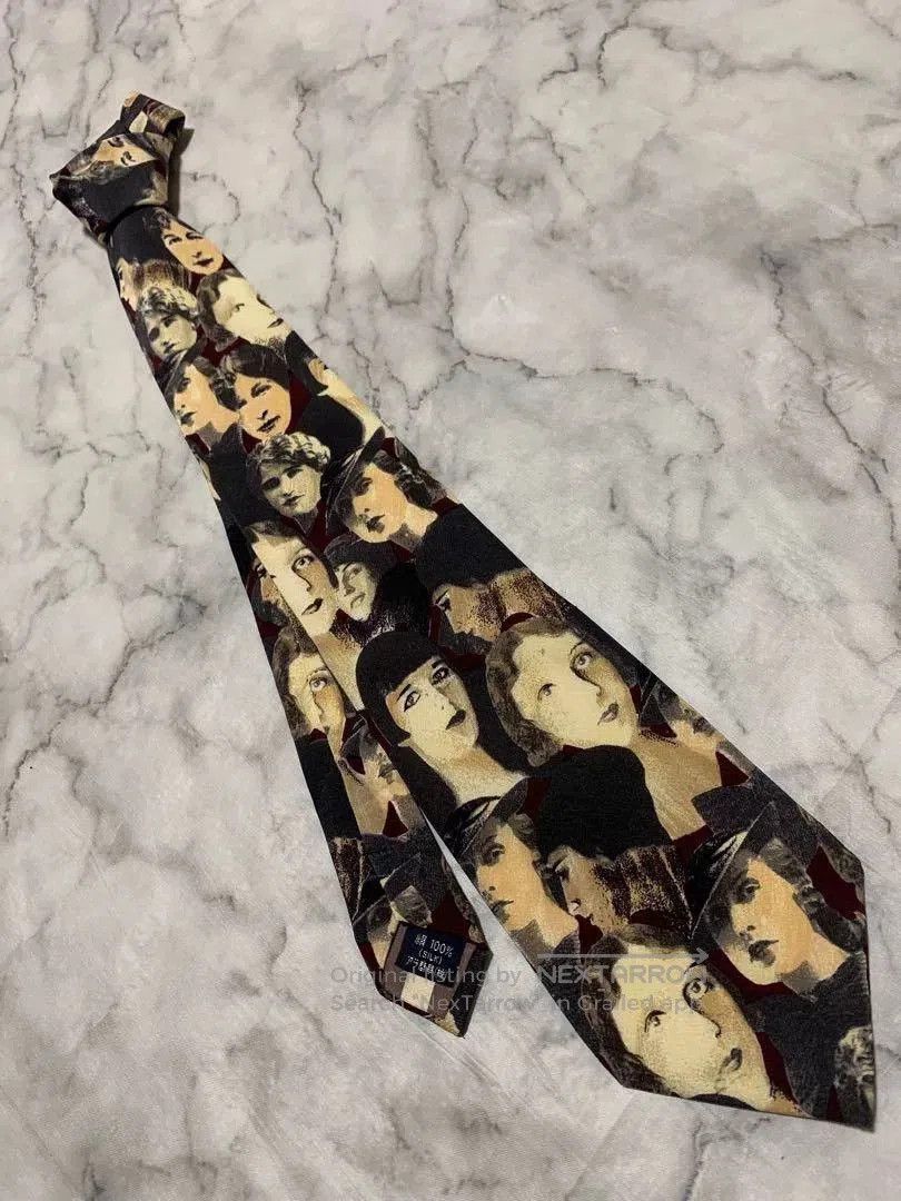 Jean Paul Gaultier Jean Paul Gaultier Portrait Print Tie. Size ONE SIZE - 4 Thumbnail