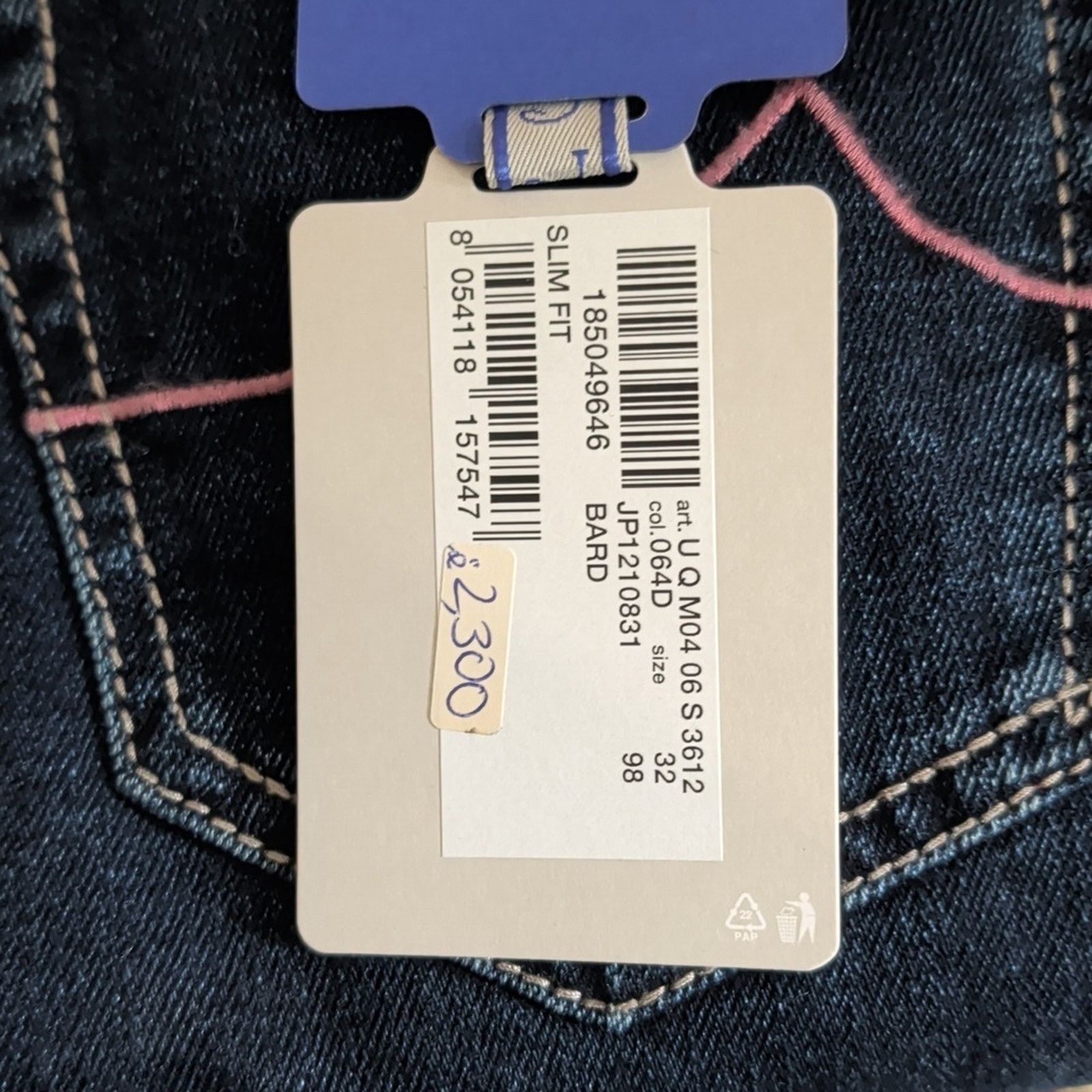 Jacob Cohen Jacob Cohen Women's Indigo Skinny Jeans Size 32 Size 32" / US 10 / IT 46 - 2 Thumbnail