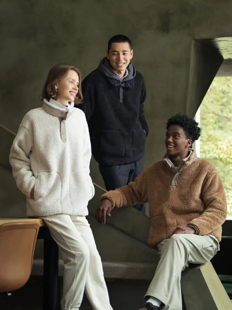Uniqlo × White Mountaineering White Mountaineering Fleece Oversized Long Sleeve Pullover Size US L / EU 52-54 / 3 - 6 Thumbnail