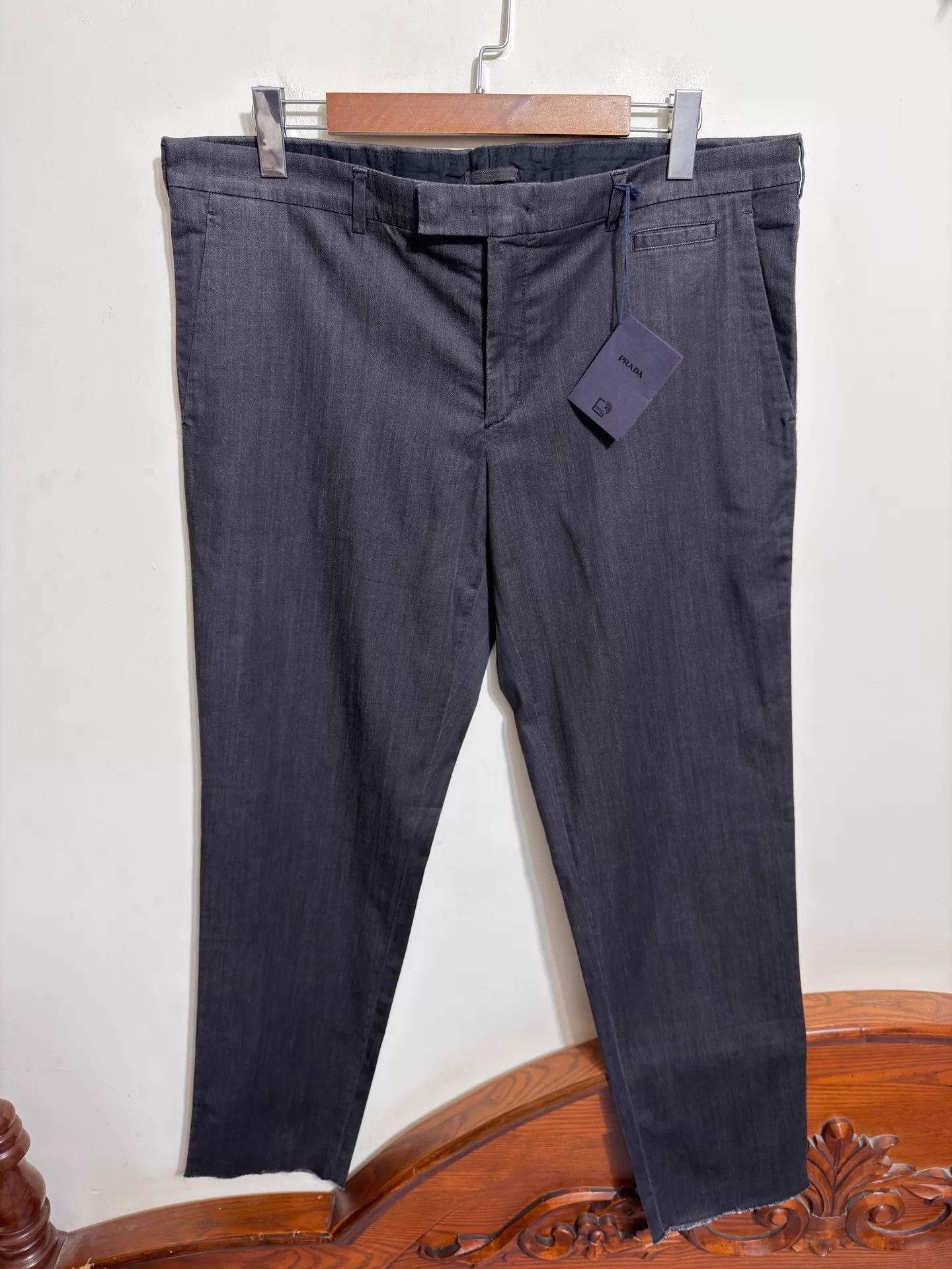 Prada Gray Casual Pants Size 38 Size US 38 / EU 54 - 1 Thumbnail