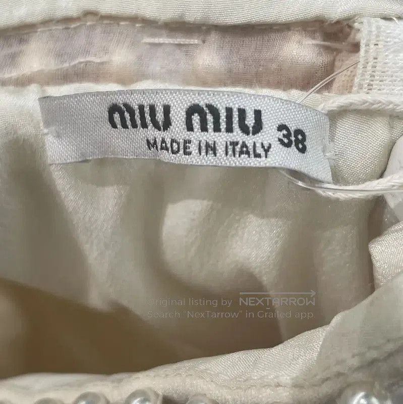 Miu Miu Miu Miu Beige Wool Women's Dress Size S . Size S / US 4 / IT 40 - 4 Thumbnail