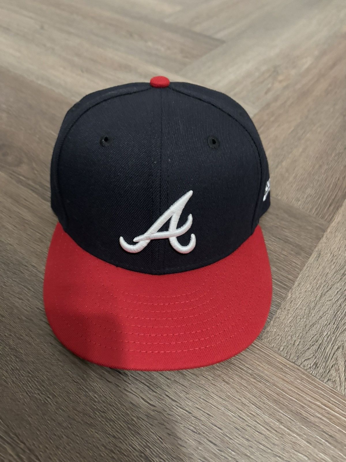 MLB Atlanta Braves Fitted Hat - Navy / Red Size ONE SIZE - 1 Thumbnail