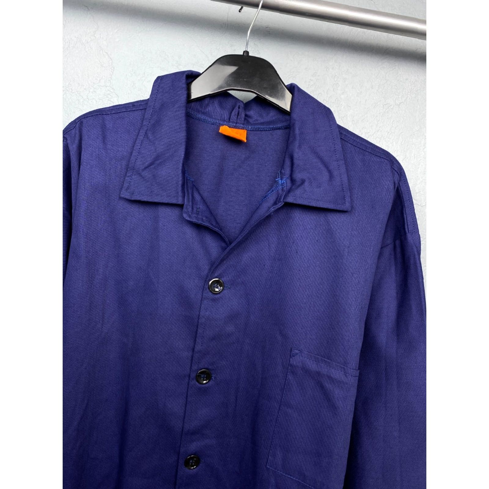 Vintage VINTAGE Workwear Jacket 90s Mens Chore Utility Le Laboureur Blue XL Size US XL / EU 56 / 4 - 2 Thumbnail