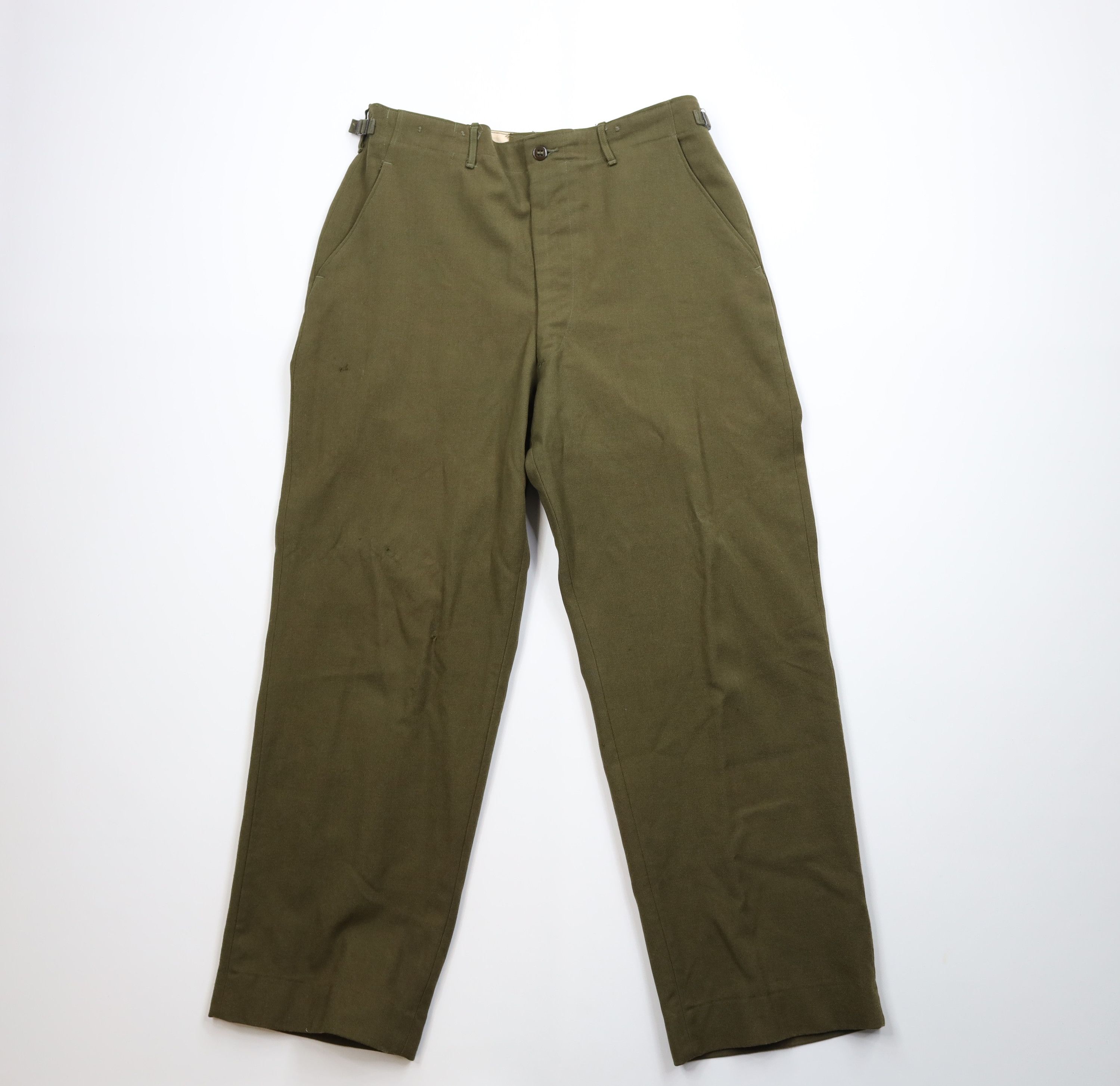 Vintage Vintage 50s Korean War Wool M1951 Field Trousers Pants USA Size US 34 / EU 50 - 1 Thumbnail