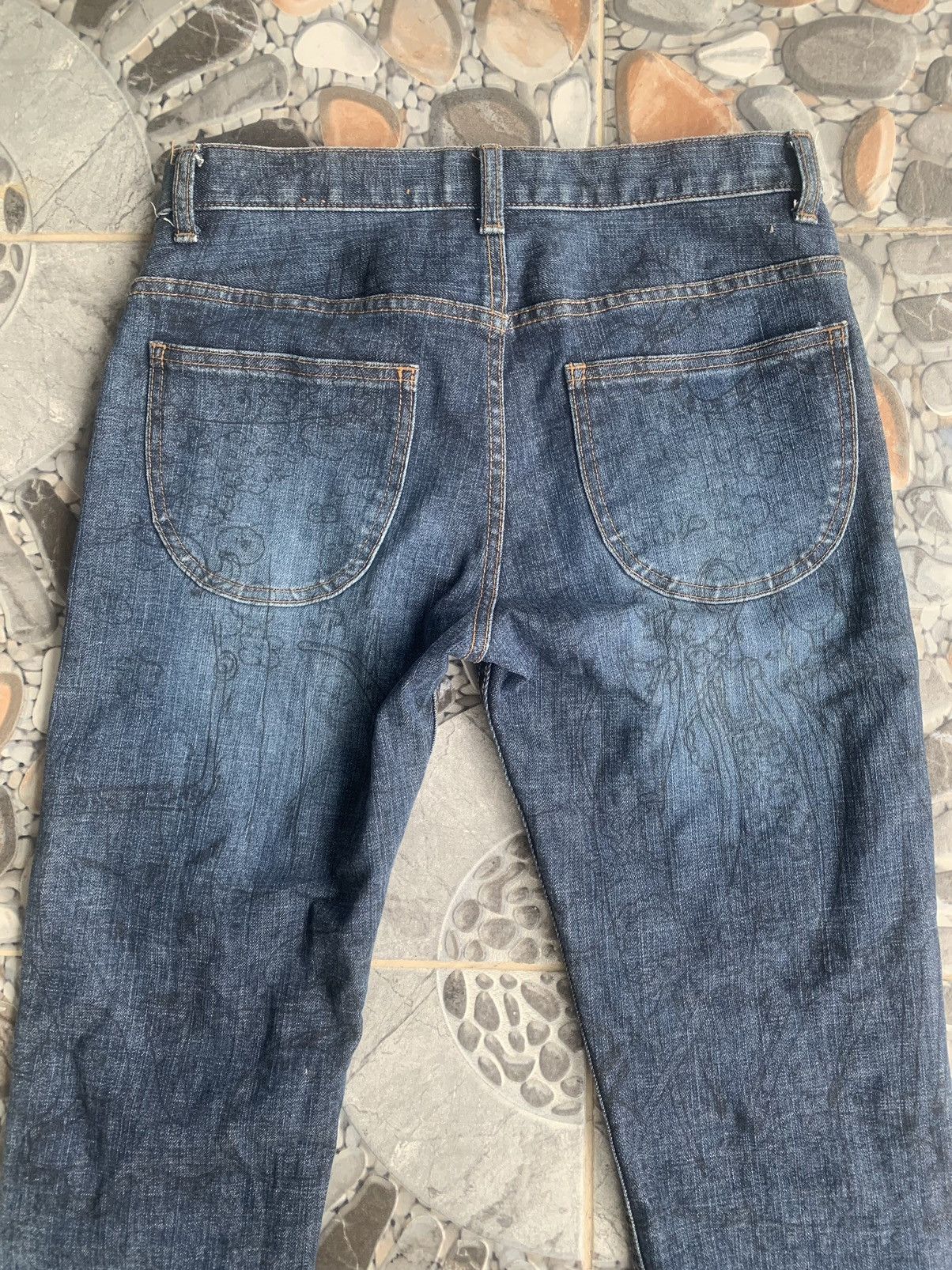Issey Miyake × Tsumori Chisato × Vintage Tsumori Chisato Japan Overprint Skinny Jeans Size 26" / US 2 / IT 38 - 11 Thumbnail