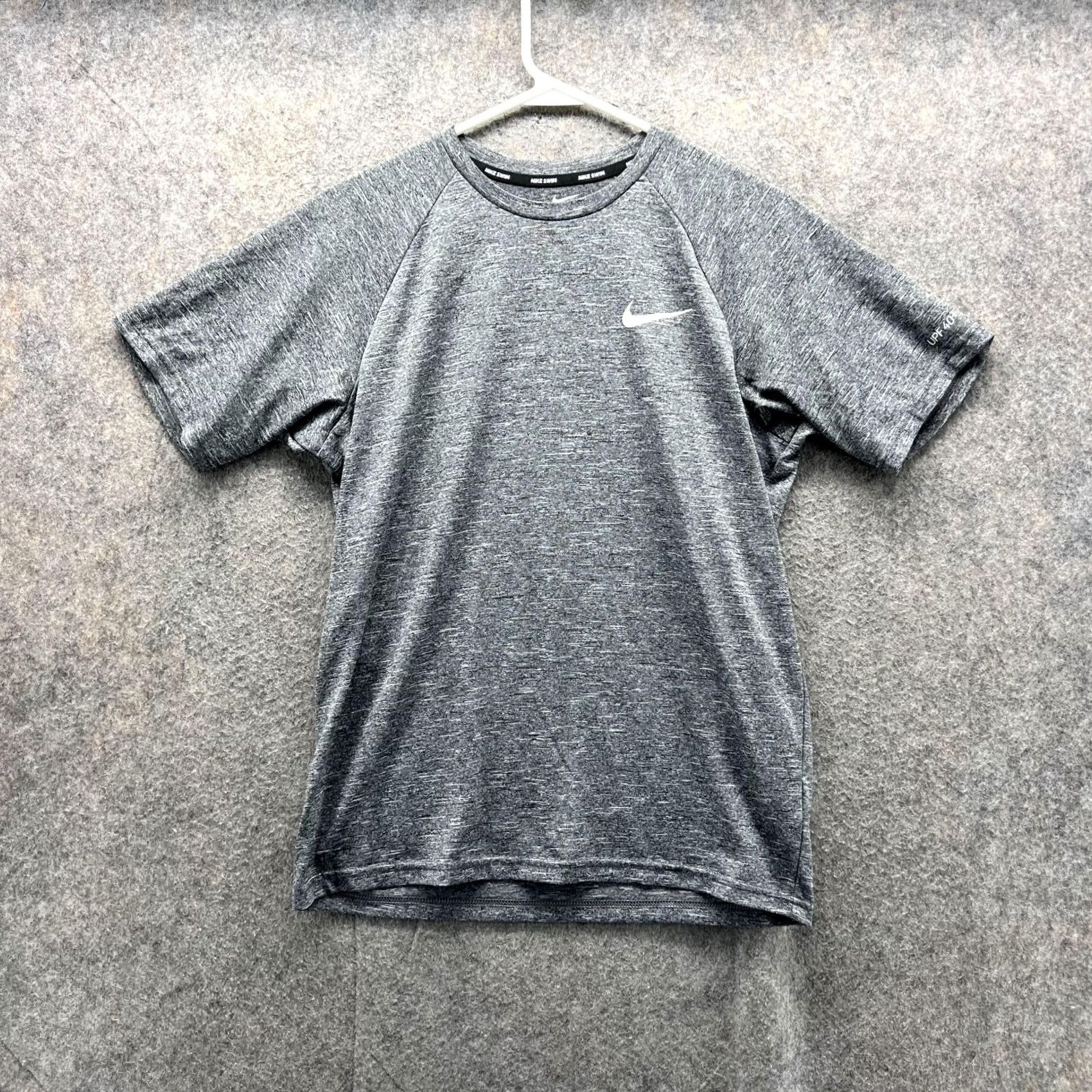 Nike Nike Dri-Fit Shirt Men S Heather Gray Polyester Short Sleeve Crew Neck Nike Logo T-Shirt Shirts Size US S / EU 44-46 / 1 - 2 Thumbnail