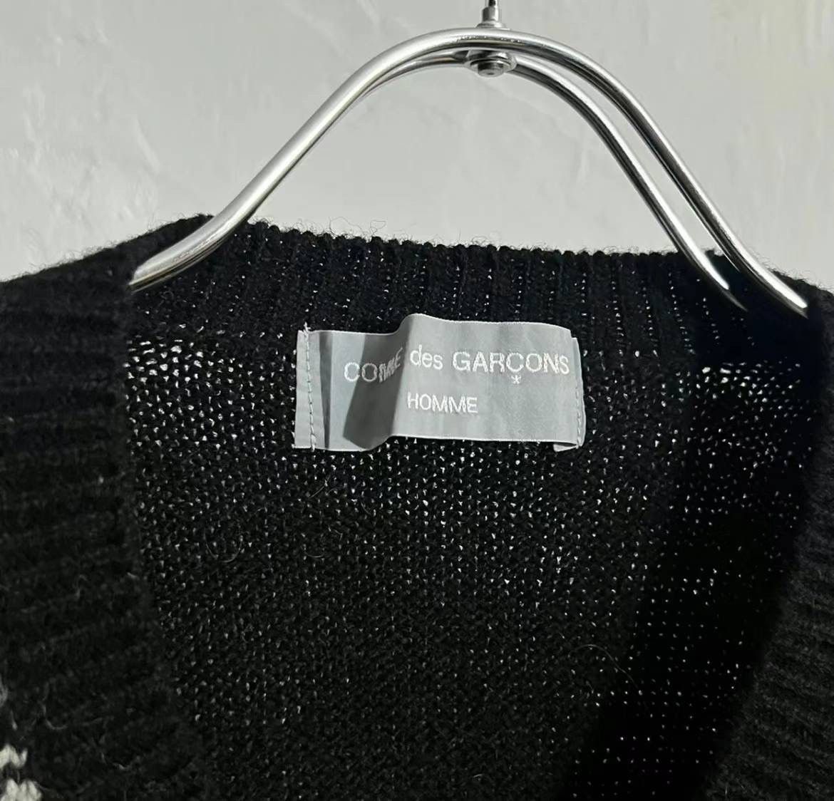 comme des garcons homme 1980s wool knit