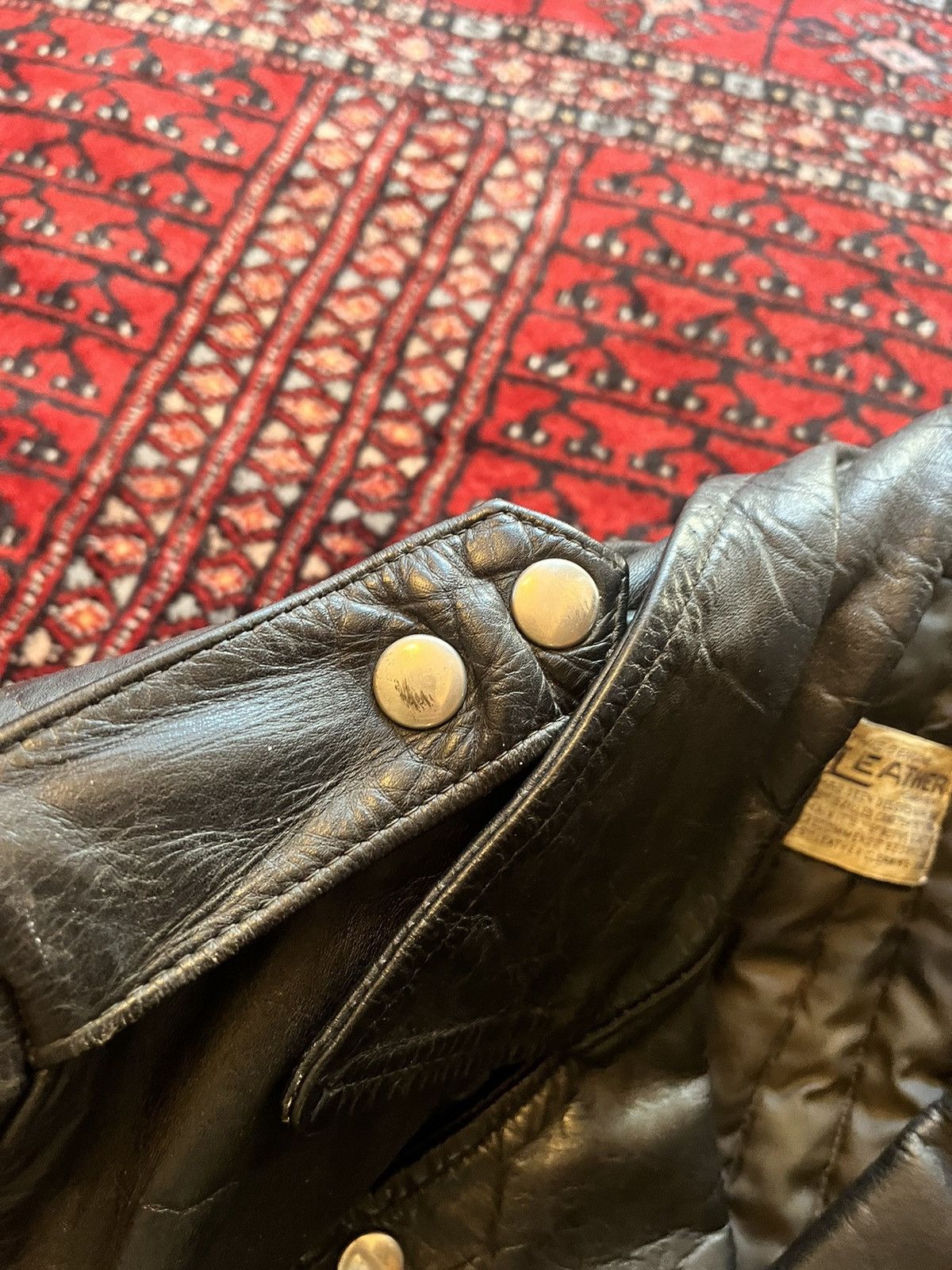 Vintage Vintage 50’s cropped leather moto biker jacket Size US S / EU 44-46 / 1 - 3 Thumbnail
