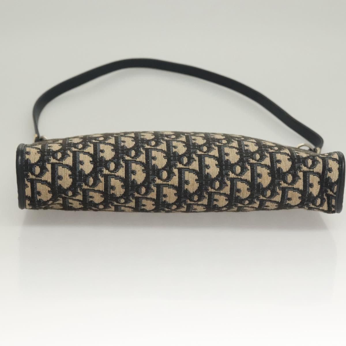 Dior DIOR Trotter Canvas Shoulder Bag Navy Gold Size ONE SIZE - 9 Thumbnail