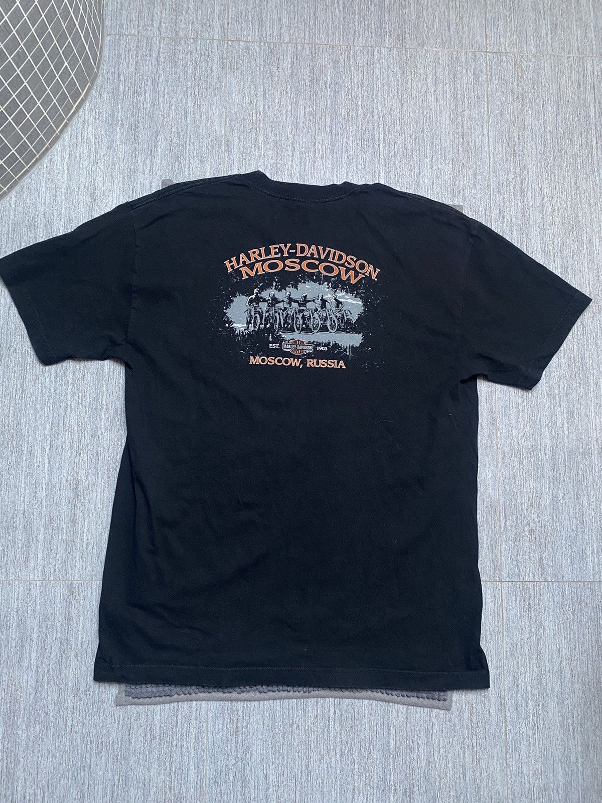 Band Tees Harley Davidson Moscow Russia XL Tee 2013 vintage t-shirt Size US XL / EU 56 / 4 - 13 Thumbnail