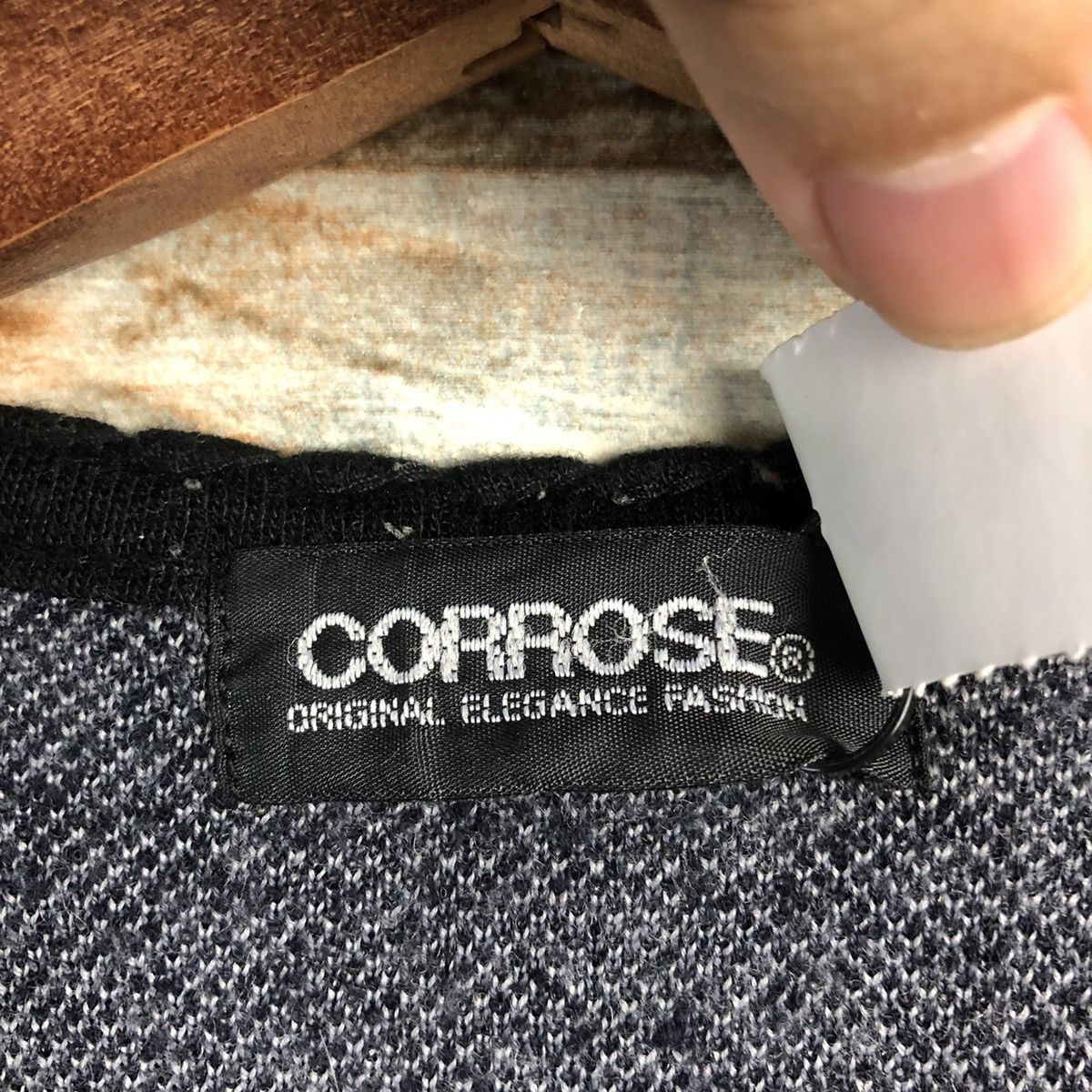 Homespun Knitwear × Japanese Brand DL Corrose Black art style Vest Knitwear #C534 Size US M / EU 48-50 / 2 - 9 Thumbnail