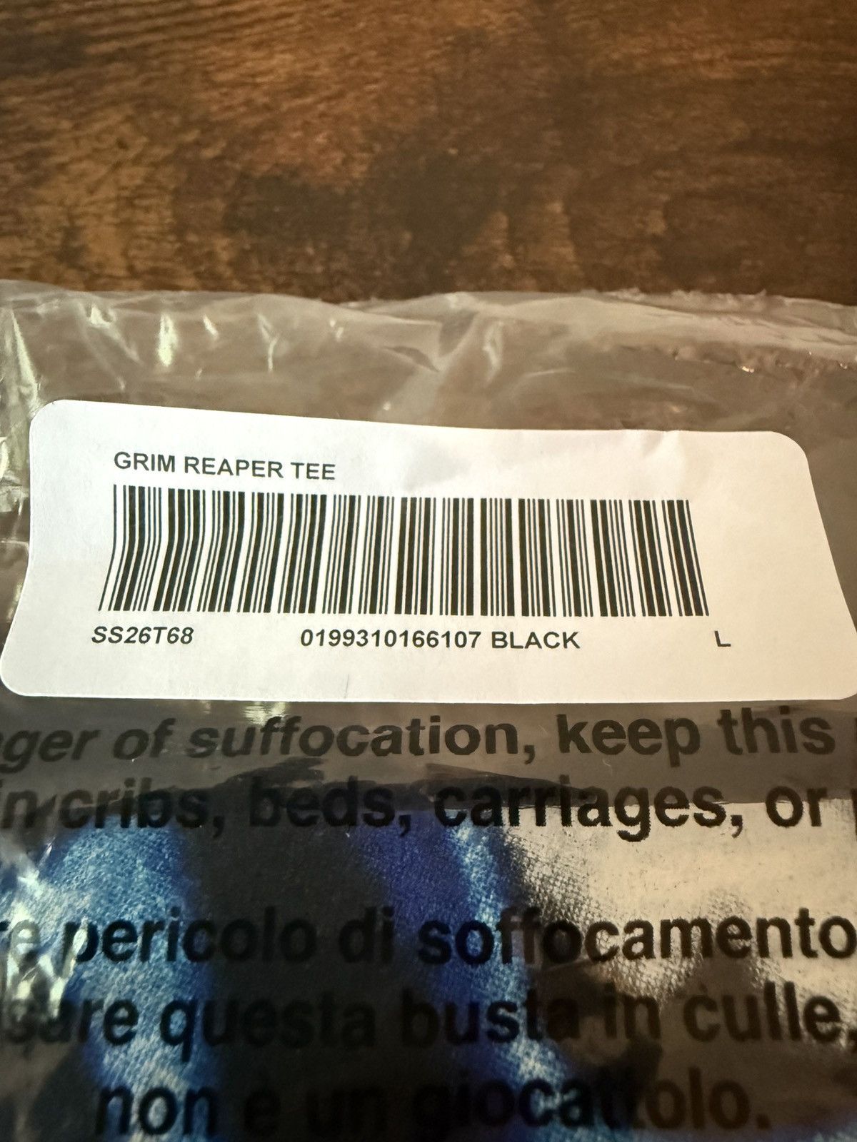 Supreme Supreme Grim Reaper Tee (SS26) Black Size Large Size US L / EU 52-54 / 3 - 3 Thumbnail