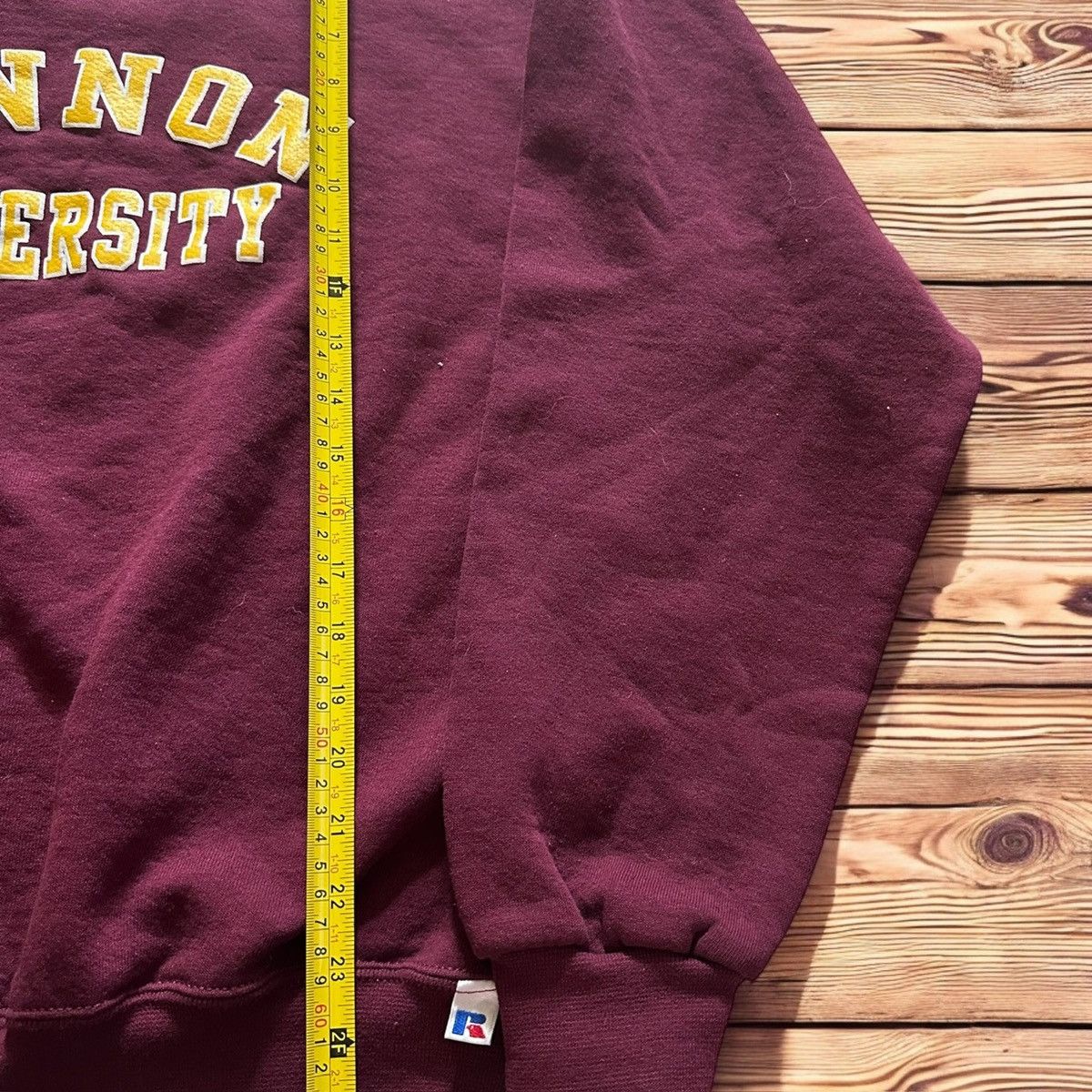 Russell Athletic × Vintage Vtg Cannon University Sweatshirt Men’s Large Burgundy Size US L / EU 52-54 / 3 - 4 Thumbnail
