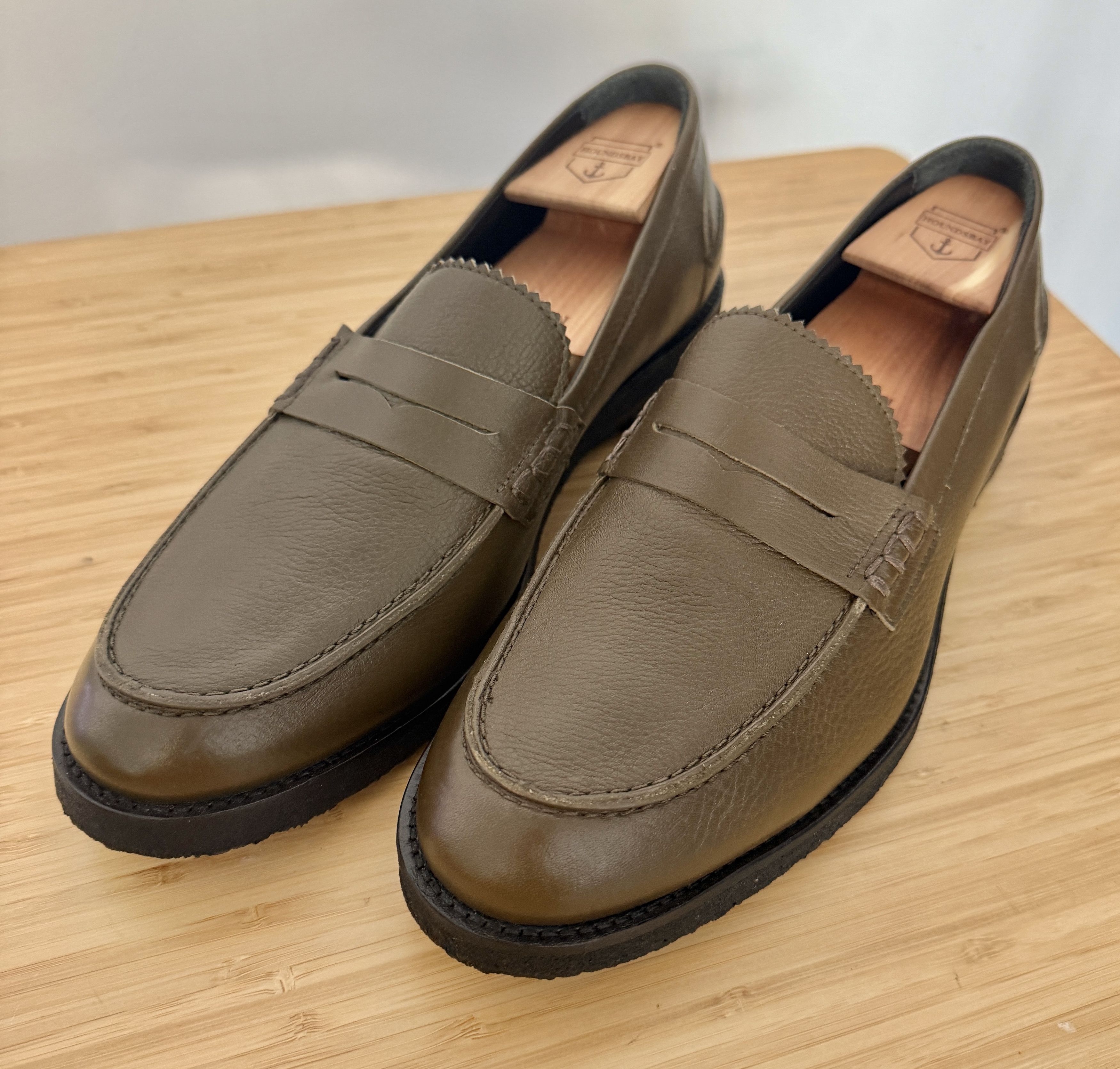 VINNY's Vinny's Olive Green Townee Loafer EU 46 Size US 13 / EU 46 - 2 Thumbnail