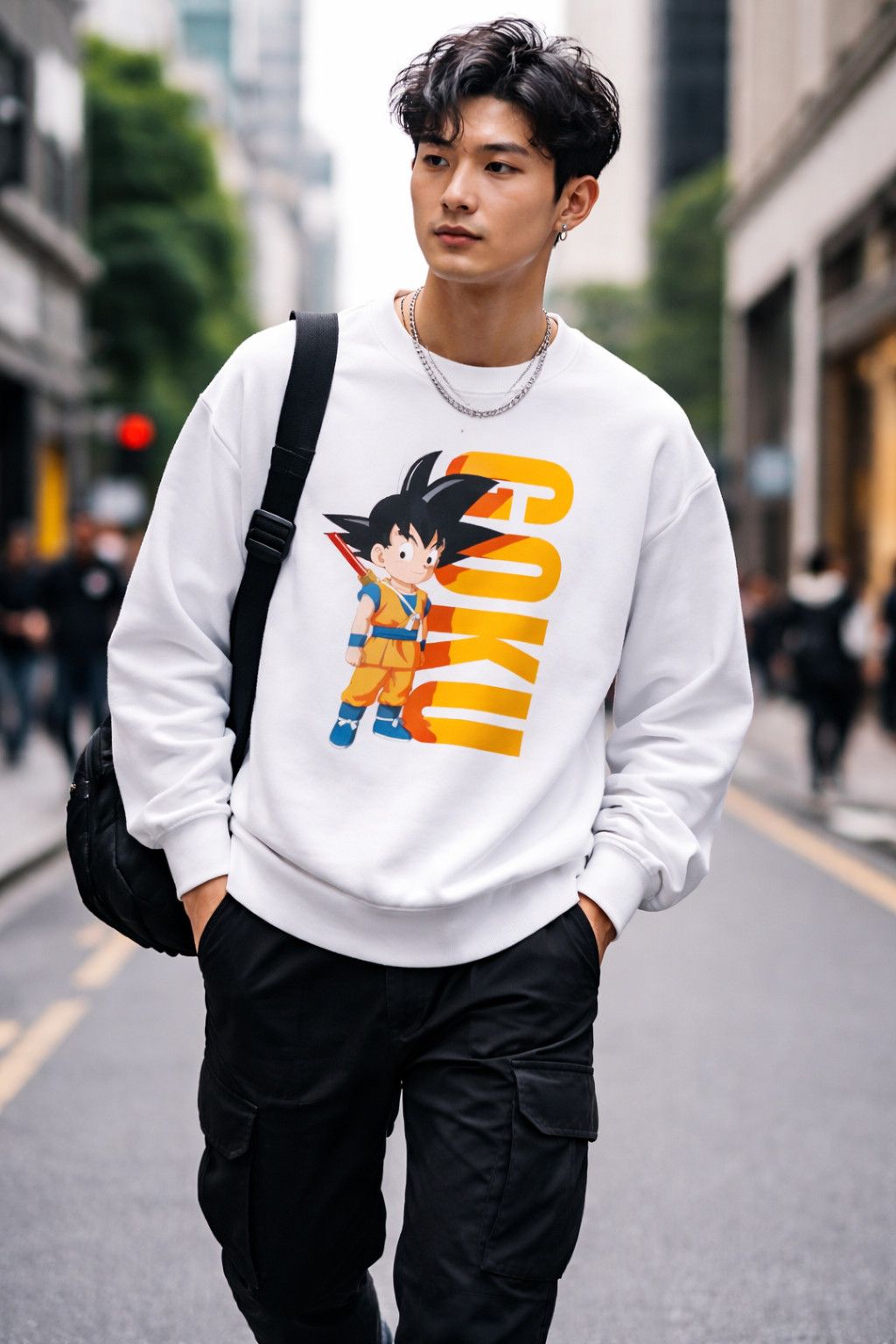 Japanese Brand Dragon Ballz Son Goku Sweatshirt ( L ) Size US L / EU 52-54 / 3 - 4 Thumbnail