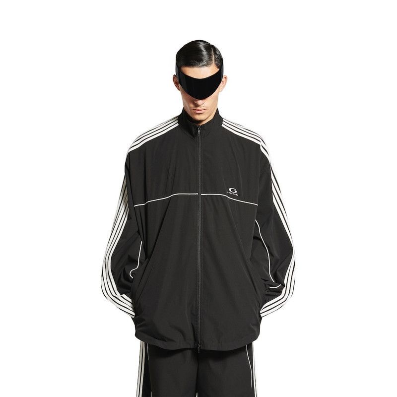 Balenciaga o1tr1nto0526 Large Tracksuit Jacket in Black/White Size US M / EU 48-50 / 2 - 5 Thumbnail