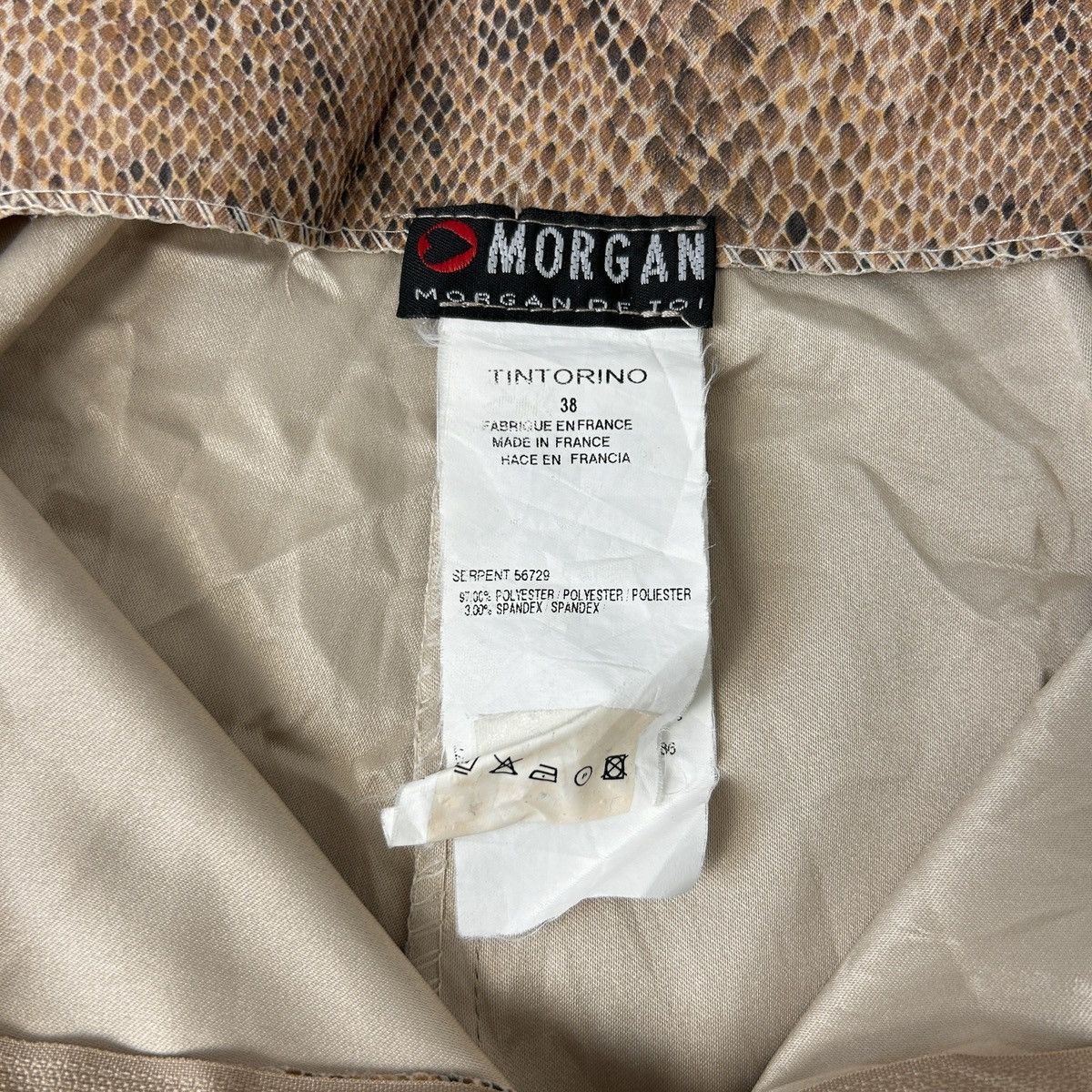 Hysteric Glamour × If Six Was Nine × Morgan Homme 1990s Morgan De Toi - Snakeskin Flared Pants Size US 28 / EU 44 - 10 Thumbnail