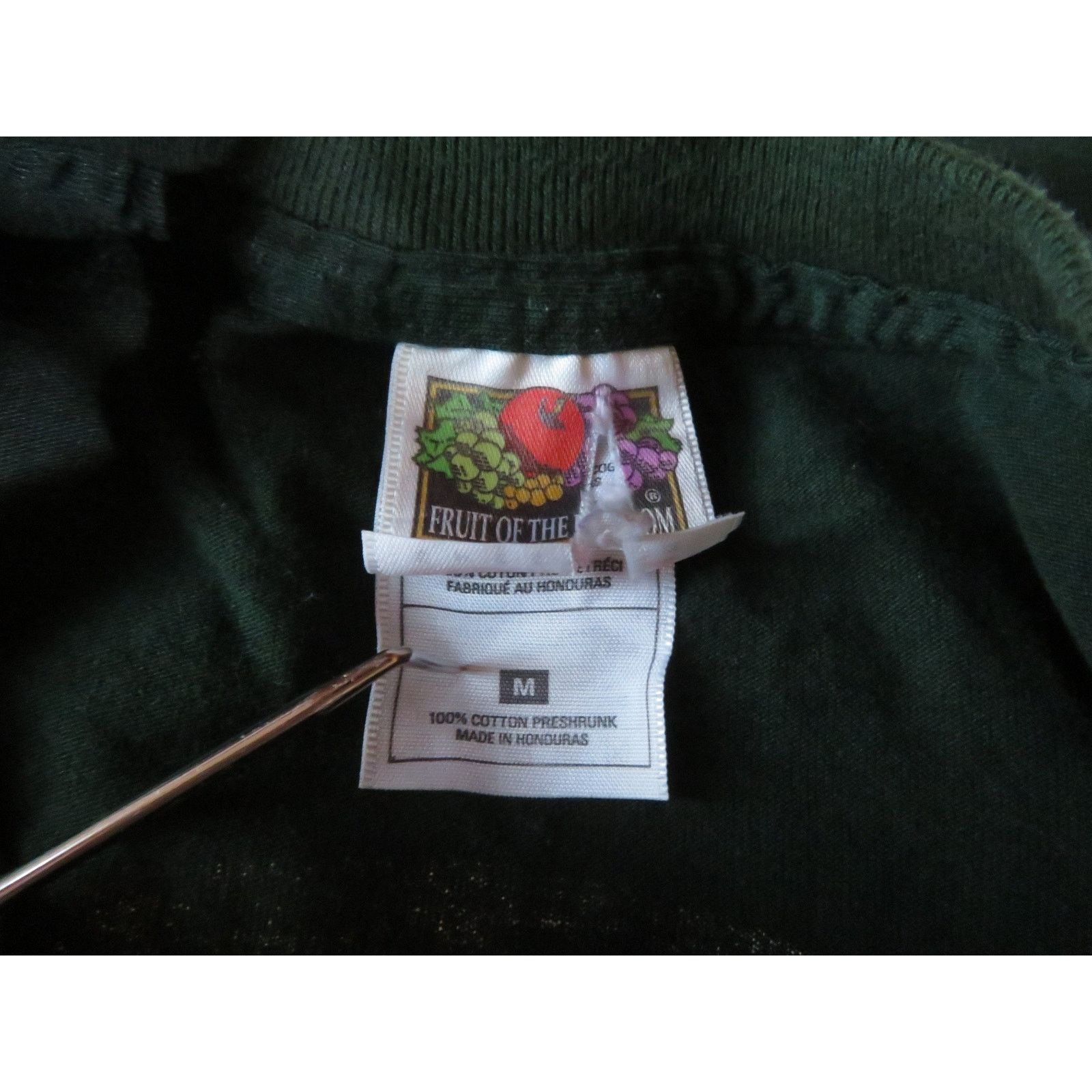 Fruit Of The Loom Sturgis Bike Rally 2002 Skull Double Sided Green Tshirt Sz M Size US M / EU 48-50 / 2 - 4 Thumbnail