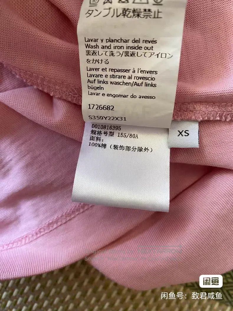 Loewe Loewe Pink Rabbit Embroidered Short Sleeve T-Shirt Size XS / US 0-2 / IT 36-38 - 8 Thumbnail