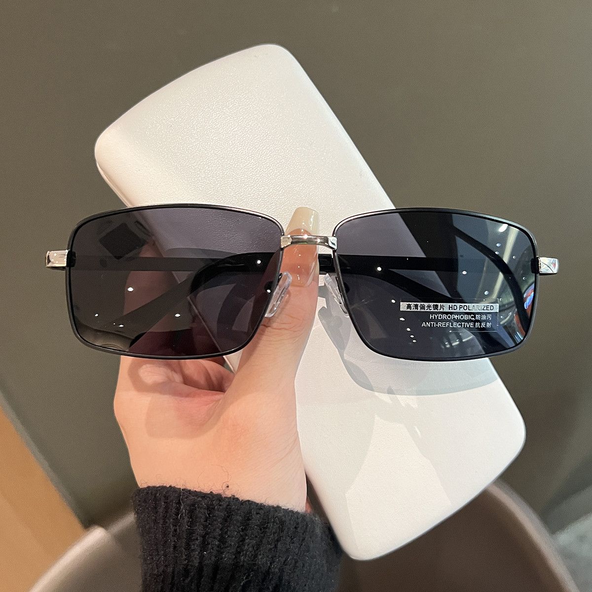VIBE Modern Street ins style custom avant-garde sunglasses Size ONE SIZE - 2 Thumbnail