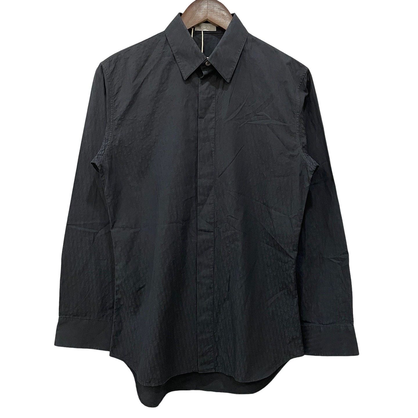 Dior Dior Black Oblique Cotton Shirt Size S Size US S / EU 44-46 / 1 - 1 Thumbnail
