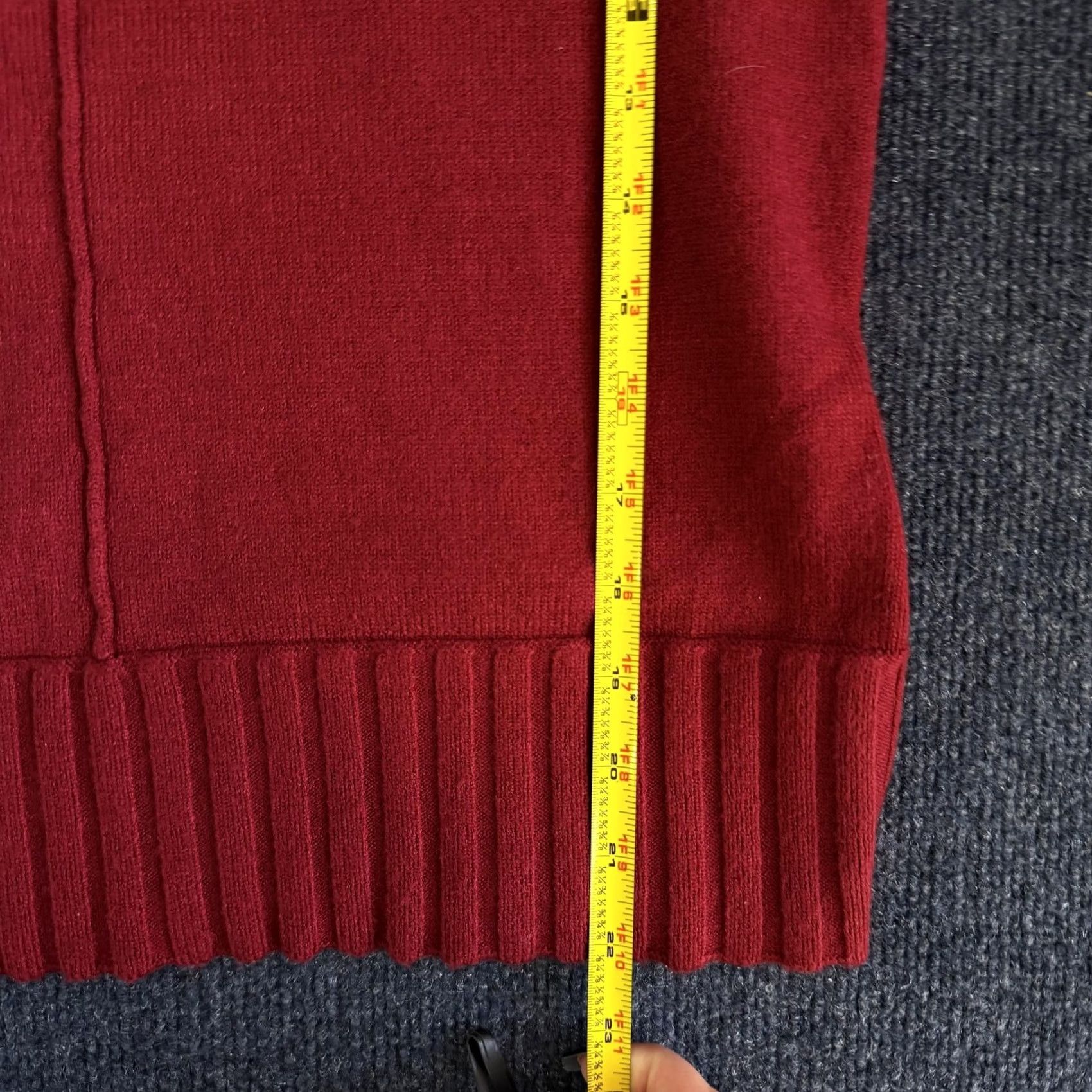 Vintage Cyrus Sweater Womens XS Red Crew Neck Raglan Tight-Knit Pullover Size XS / US 0-2 / IT 36-38 - 6 Thumbnail