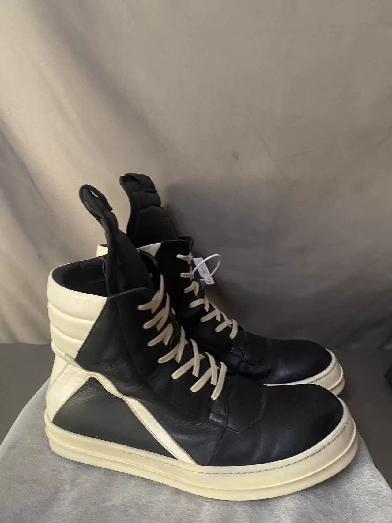 Rick Owens Rick Owens Leather Pink Hitop Sneakers 43 Men Size US 10 / EU 43 - 1 Thumbnail