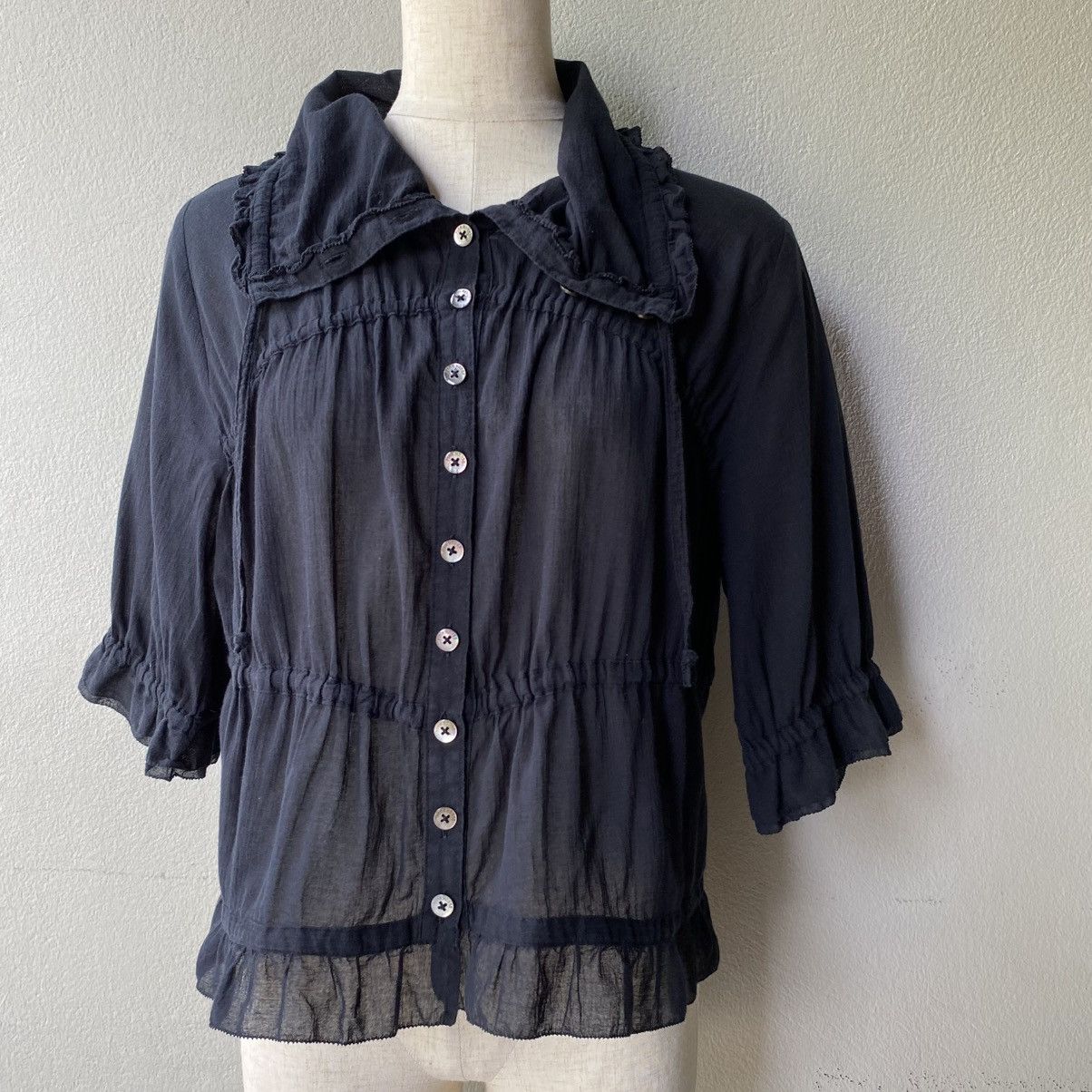 Pink House PINK HOUSE Lightweight Chiffon Ruffle Blouse Size M / US 6-8 / IT 42-44 - 10 Thumbnail