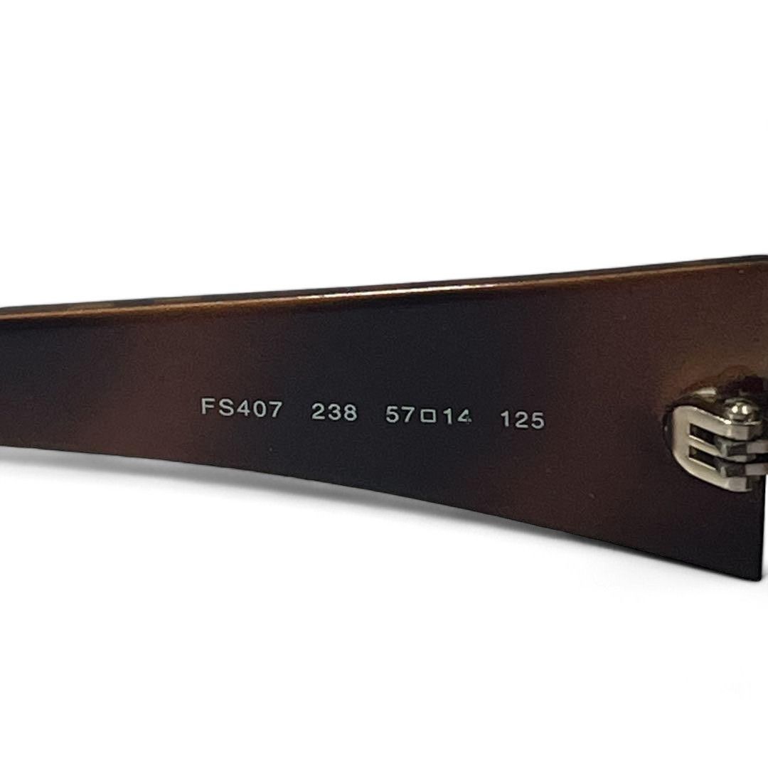 Fendi Fendi - Sunglasses Brown Zucca Pattern Plastic Size ONE SIZE - 7 Thumbnail