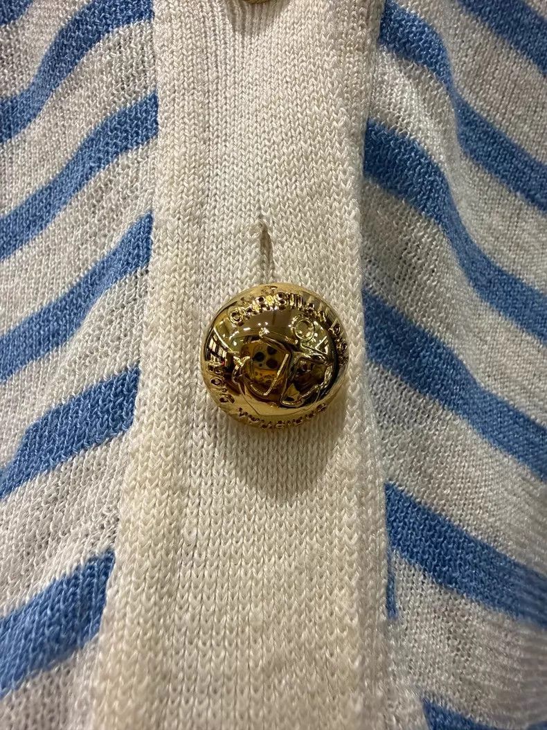 Dior Dior Blue and white striped knitted cardigan coat Size XS / US 0-2 / IT 36-38 - 4 Thumbnail