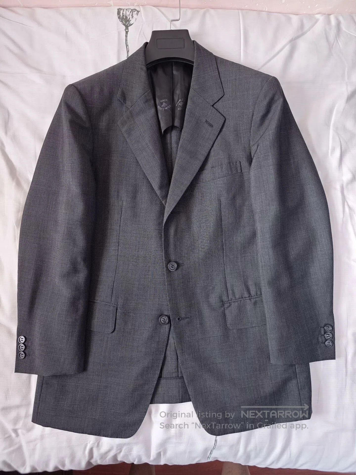 Kent & Curwen Custom Gray Glen Check Suit Jacket. Size US M / EU 48-50 / 2 - 5 Thumbnail