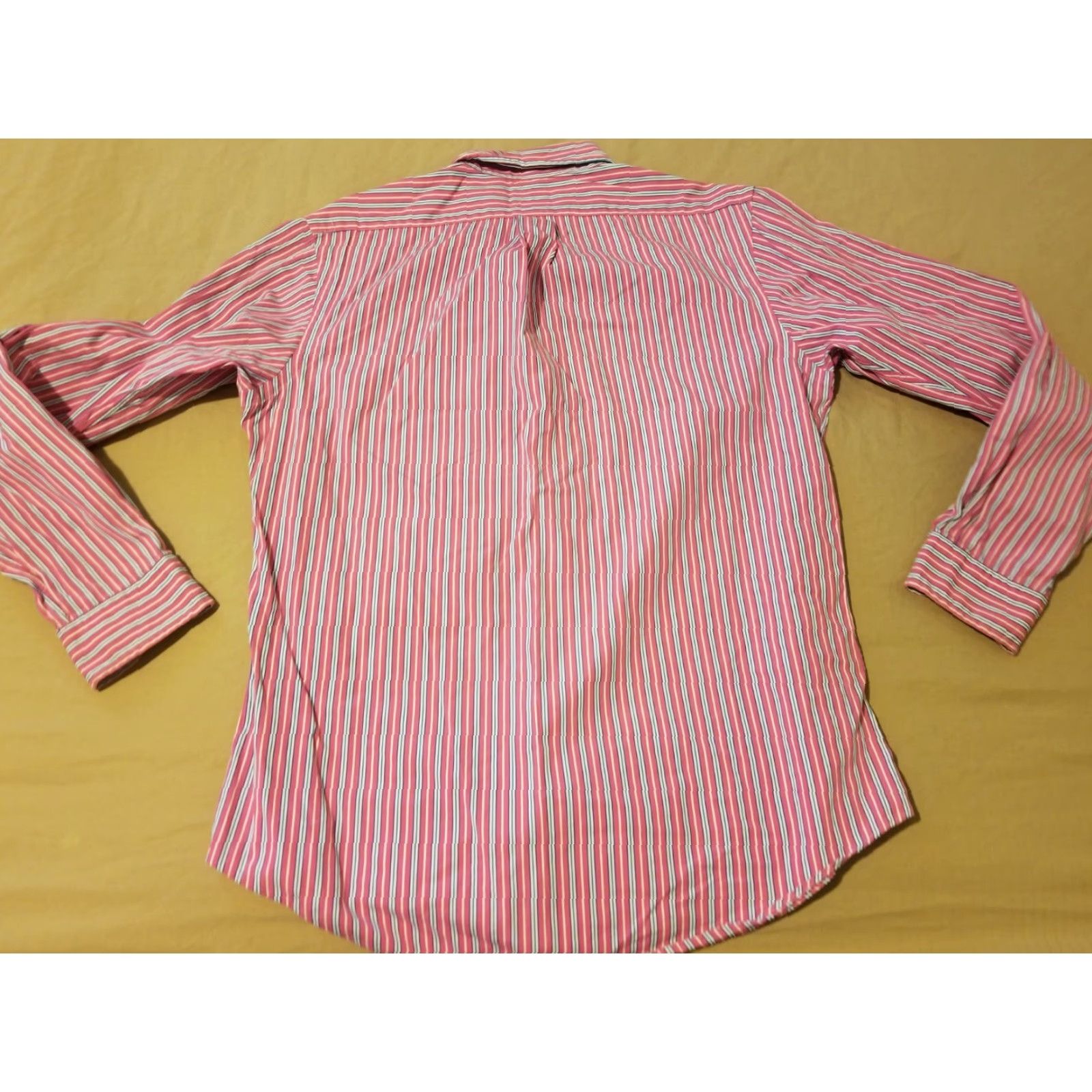 Polo Ralph Lauren Polo Ralph Lauren Dress Shirt Mens Medium Cotton Pink Button Shirt Size 40R - 5 Thumbnail