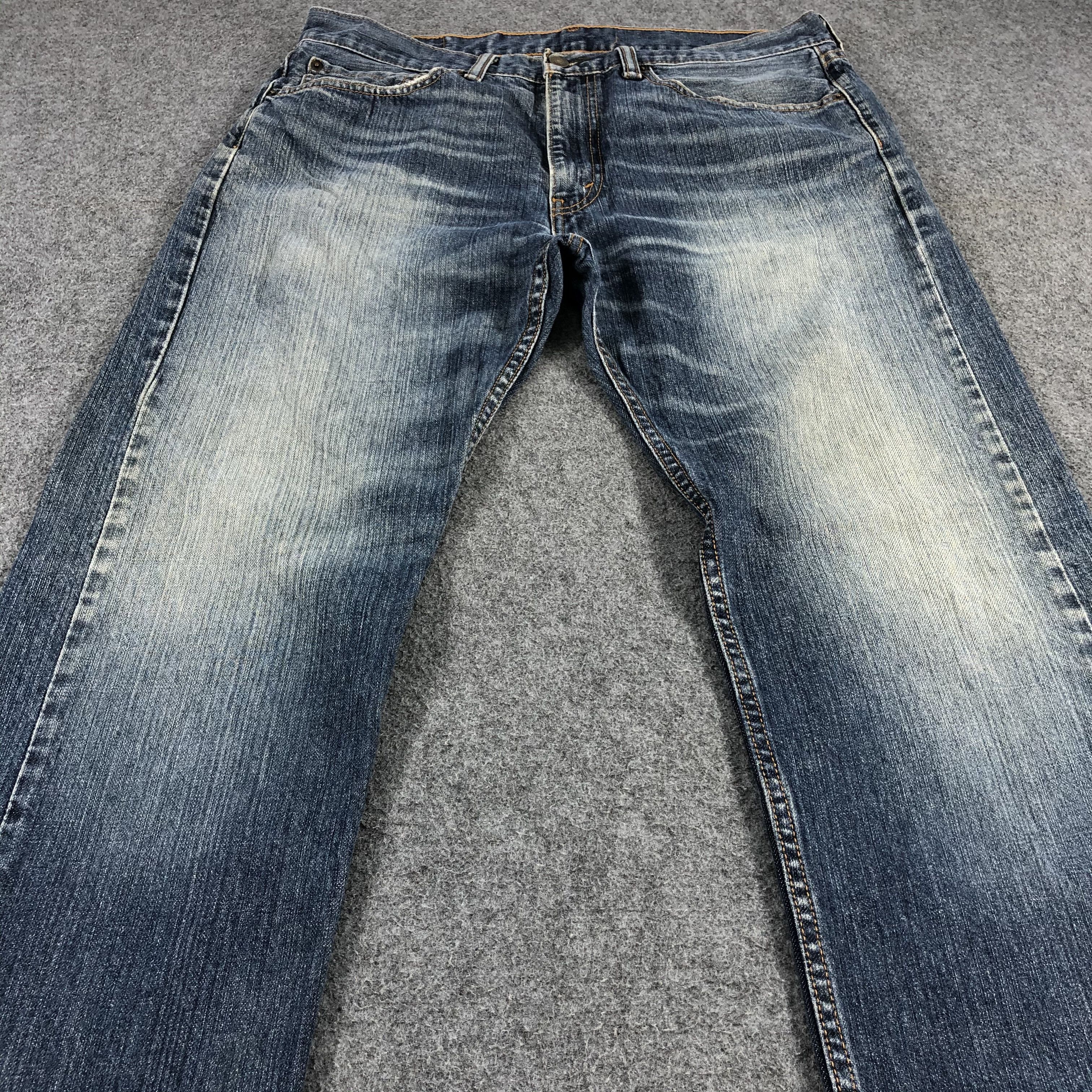 Levi's Vintage Levis 505 Jeans Faded Blue Denim KJ479 Size US 34 / EU 50 - 3 Thumbnail