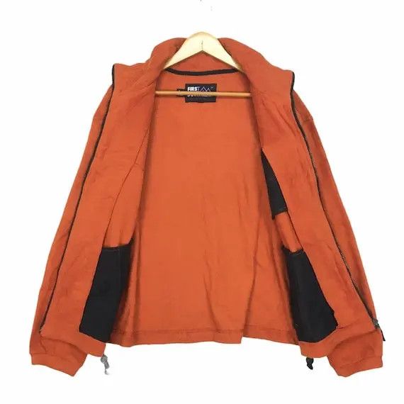 Vintage Vtg FIRST DOWN USA Zip Up Fleece Sweater Jacket Streetwear Size L / US 10 / IT 46 - 6 Thumbnail