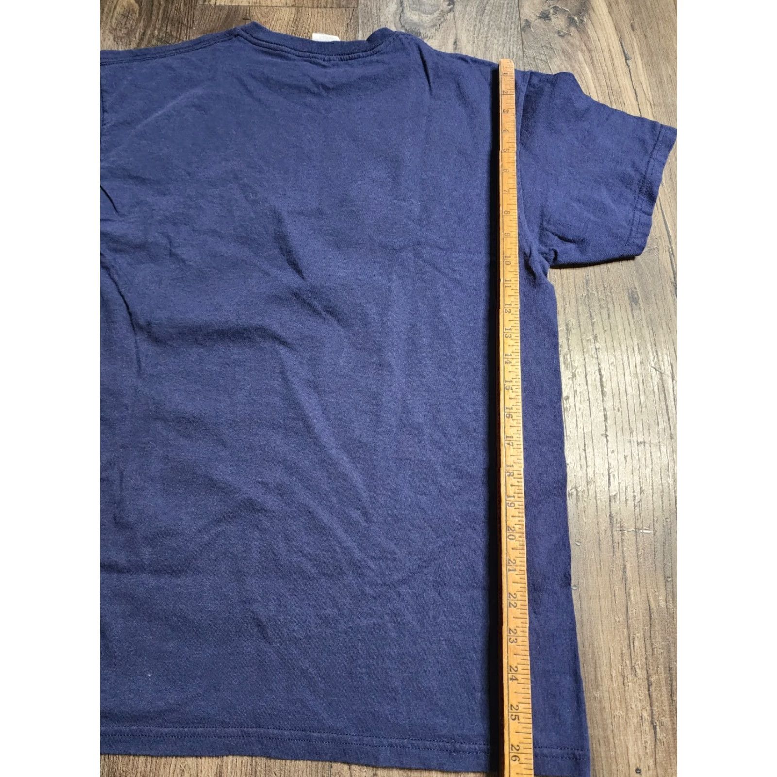 Delta VINTAGE Delta Men's T-Shirt Short Sleeve Crew Neck Blue USA Patriot Bald Eagle American Flag 90s Mens Size US L / EU 52-54 / 3 - 2 Thumbnail