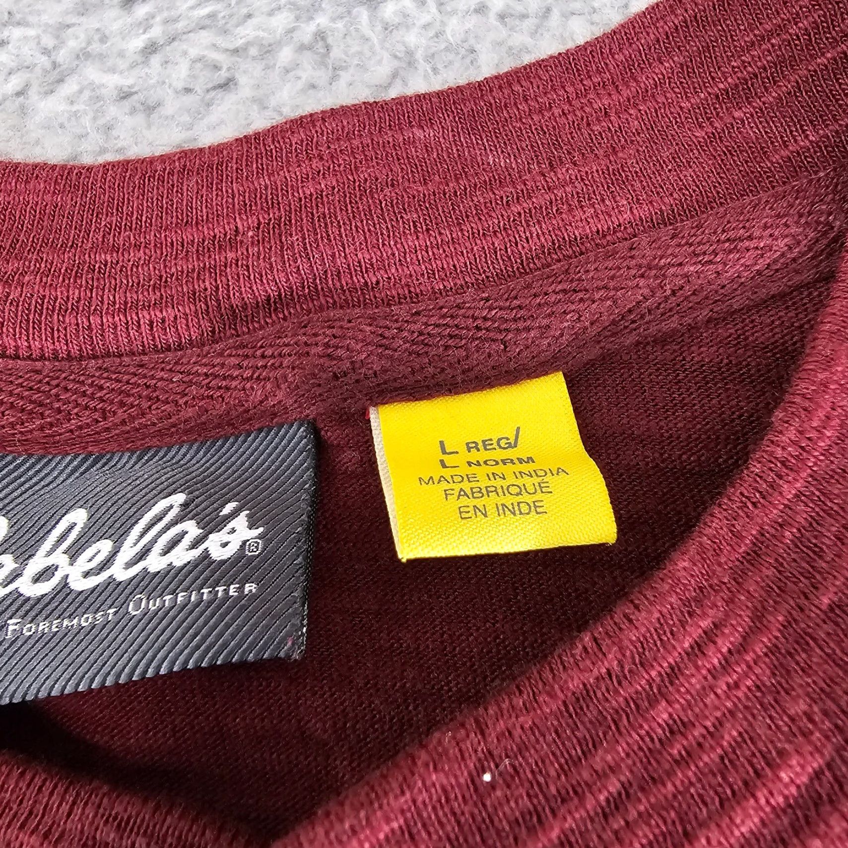 Vintage Cabela's Shirt Mens Large Red Henley Knit Long Sleeve Cotton Pullover Sweatshirt Size US L / EU 52-54 / 3 - 3 Thumbnail