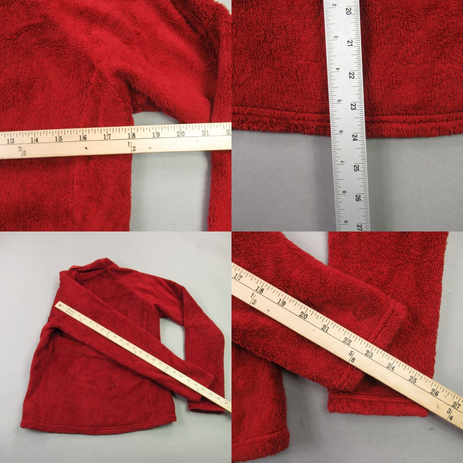 The North Face VINTAGE? NORTH FACE Sweater Womens Medium Long Sleeve Red High Neck 1/4 Zip Pullover Size M / US 6-8 / IT 42-44 - 8 Thumbnail
