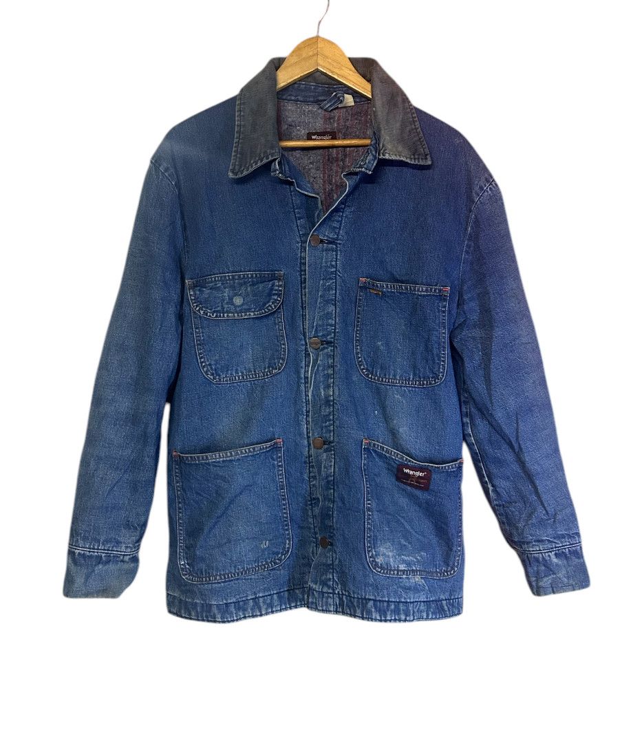 Wrangler Trashed vintage wrangler workwear Jacket Size US M / EU 48-50 / 2 - 2 Thumbnail