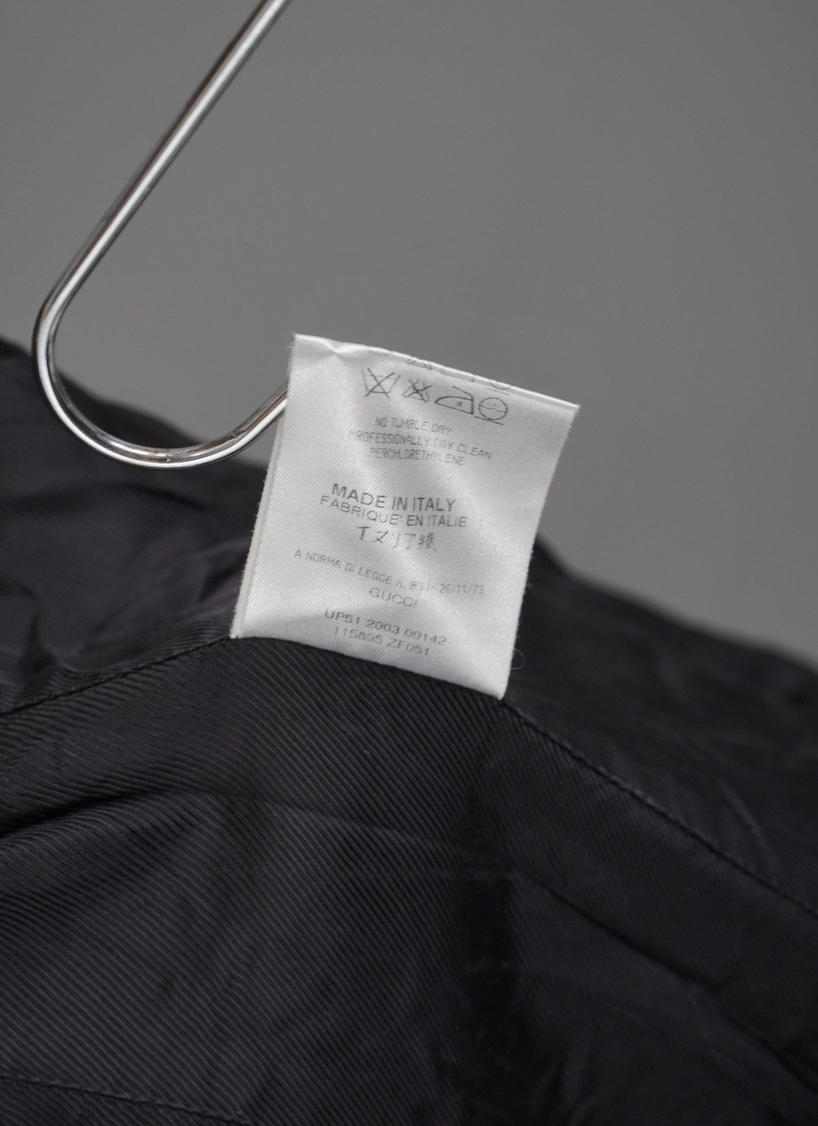 Gucci × Tom Ford Gucci - Tom ford - Archive AW03 Stand Collar Wing Wool Coat Size S / US 4 / IT 40 - 22 Thumbnail