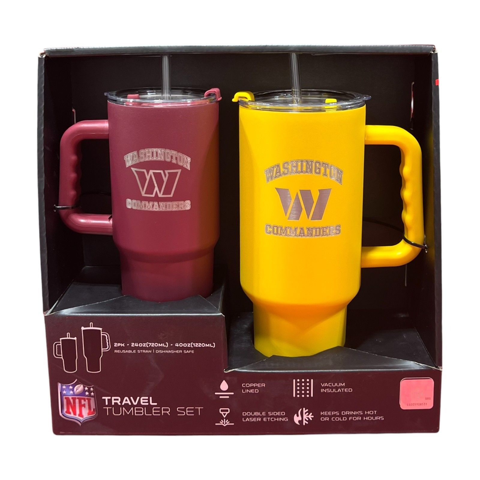 Other NFL - Logo Brands - Travel Tumblers Set (2 Pk) - 24oz (720 m Size ONE SIZE - 1 Thumbnail