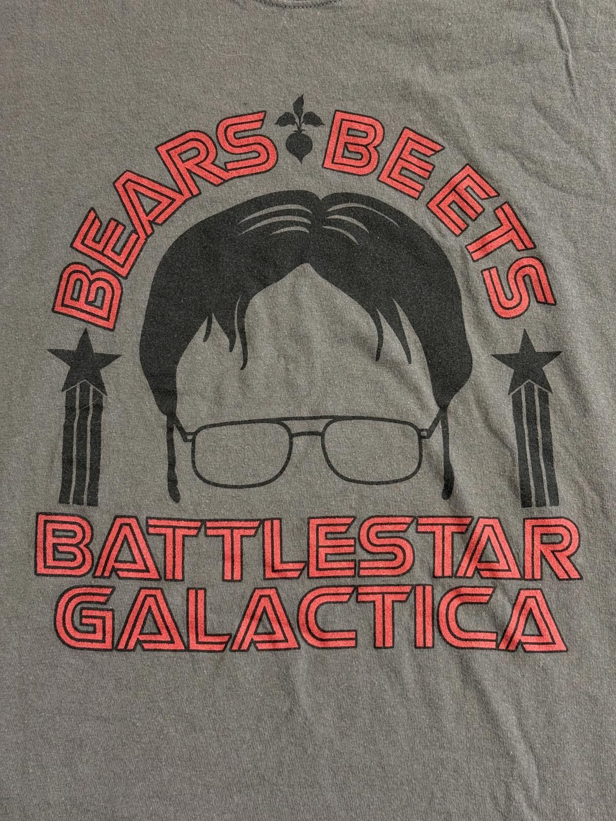 Ripple Junction The Office T-shirt Dwight Bears Beets Battlestar Galactica L Size US L / EU 52-54 / 3 - 3 Thumbnail