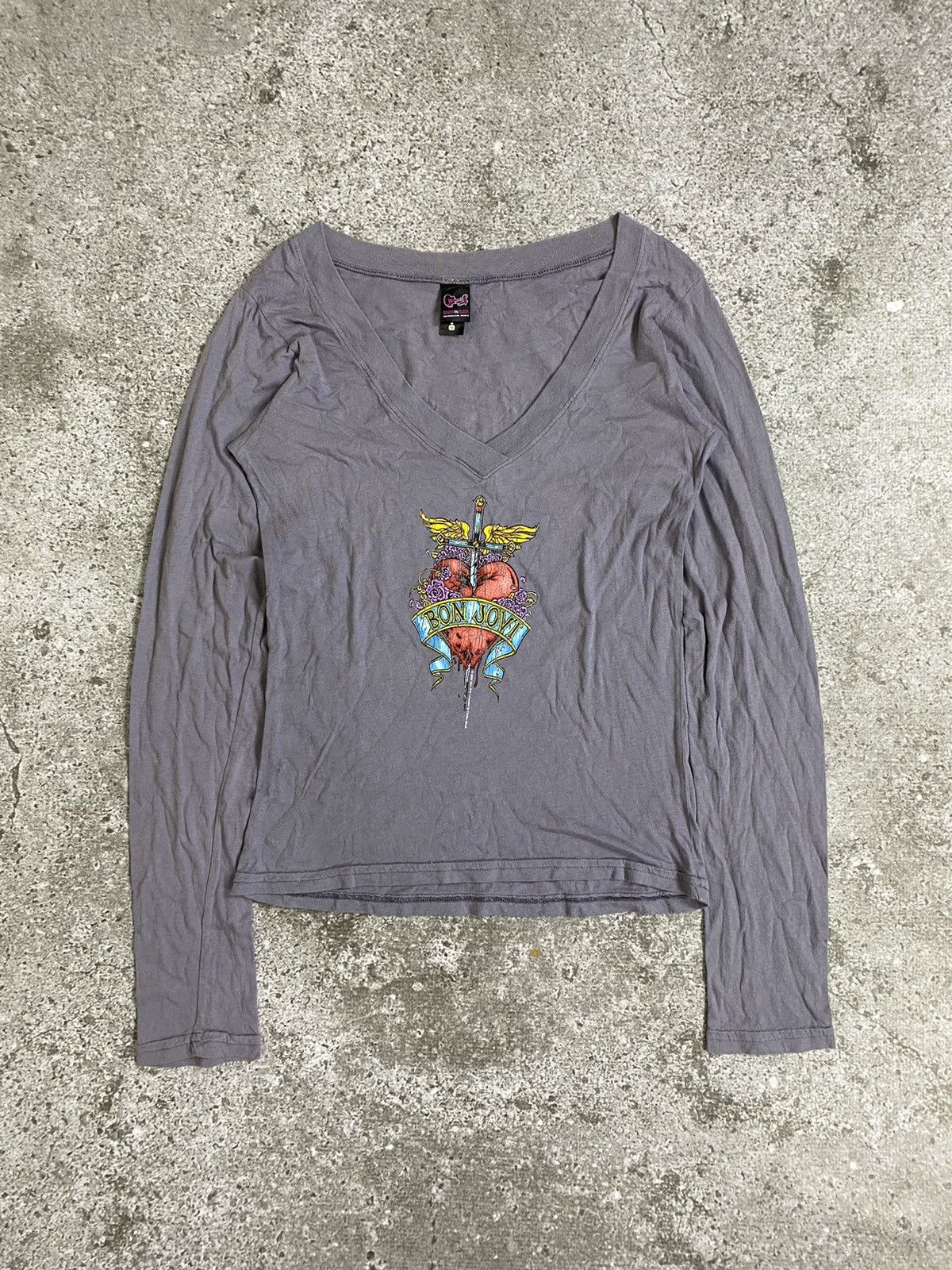 Band Tees × Vintage Vintage 2005 Bon jovi longsleeve Size M / US 6-8 / IT 42-44 - 1 Thumbnail