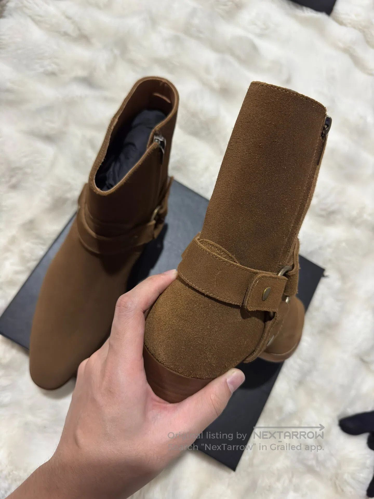 Saint Laurent Paris Saint Laurent Paris Suede Ring Chelsea Boots| Size US 11 / EU 44 - 9 Thumbnail