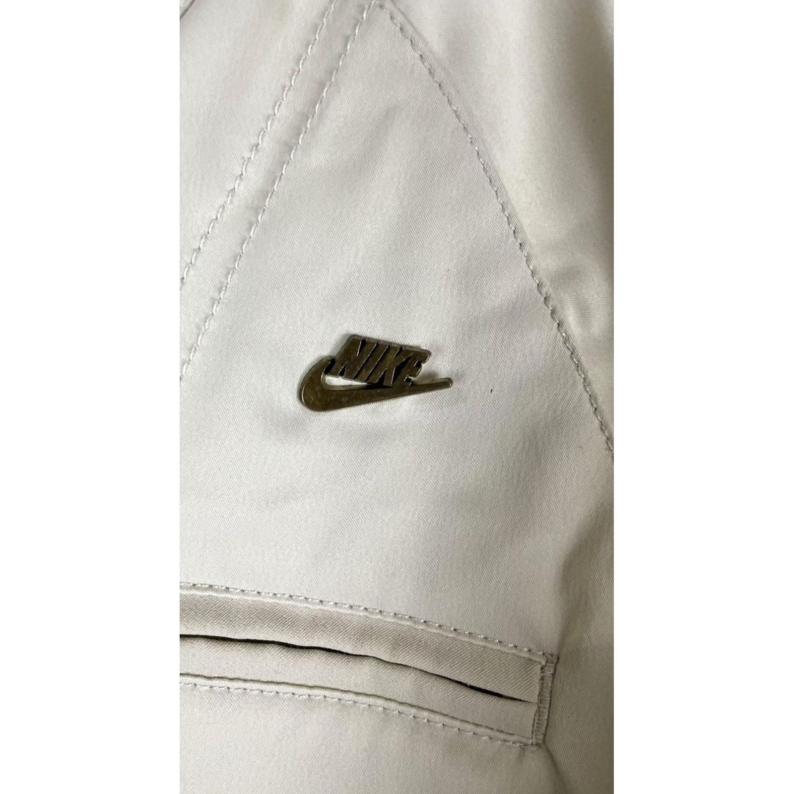 Nike Nike Jacket Womens XS Beige Twill Full Zip Lightweight Pockets Logo Size XS / US 0-2 / IT 36-38 - 2 Thumbnail